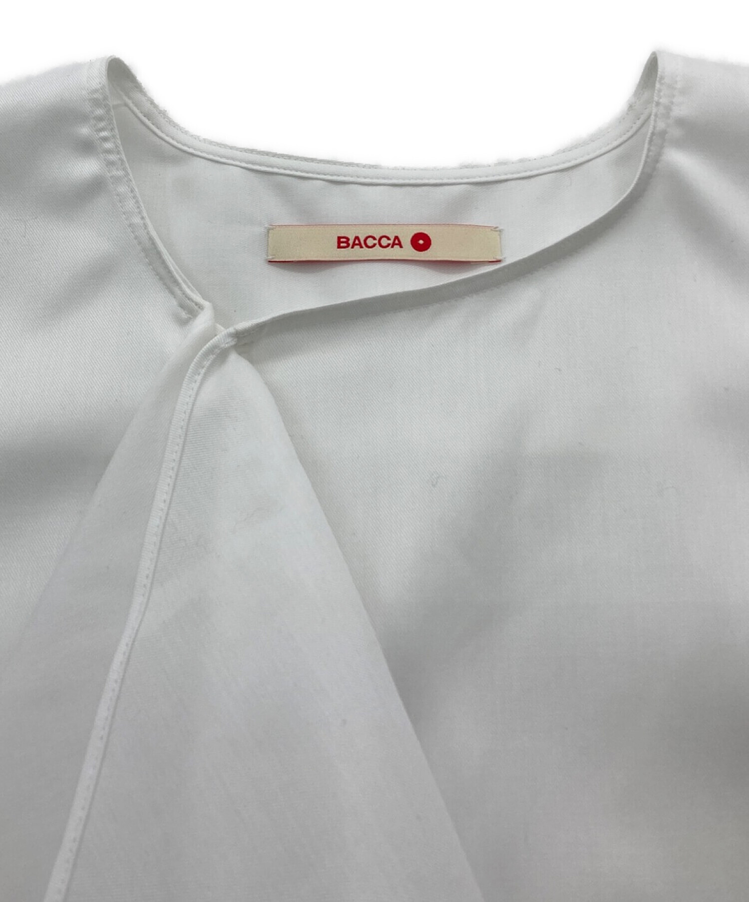 中古・古着通販】BACCA (バッカ) コットンツイル ラッフルカラーシャツ 