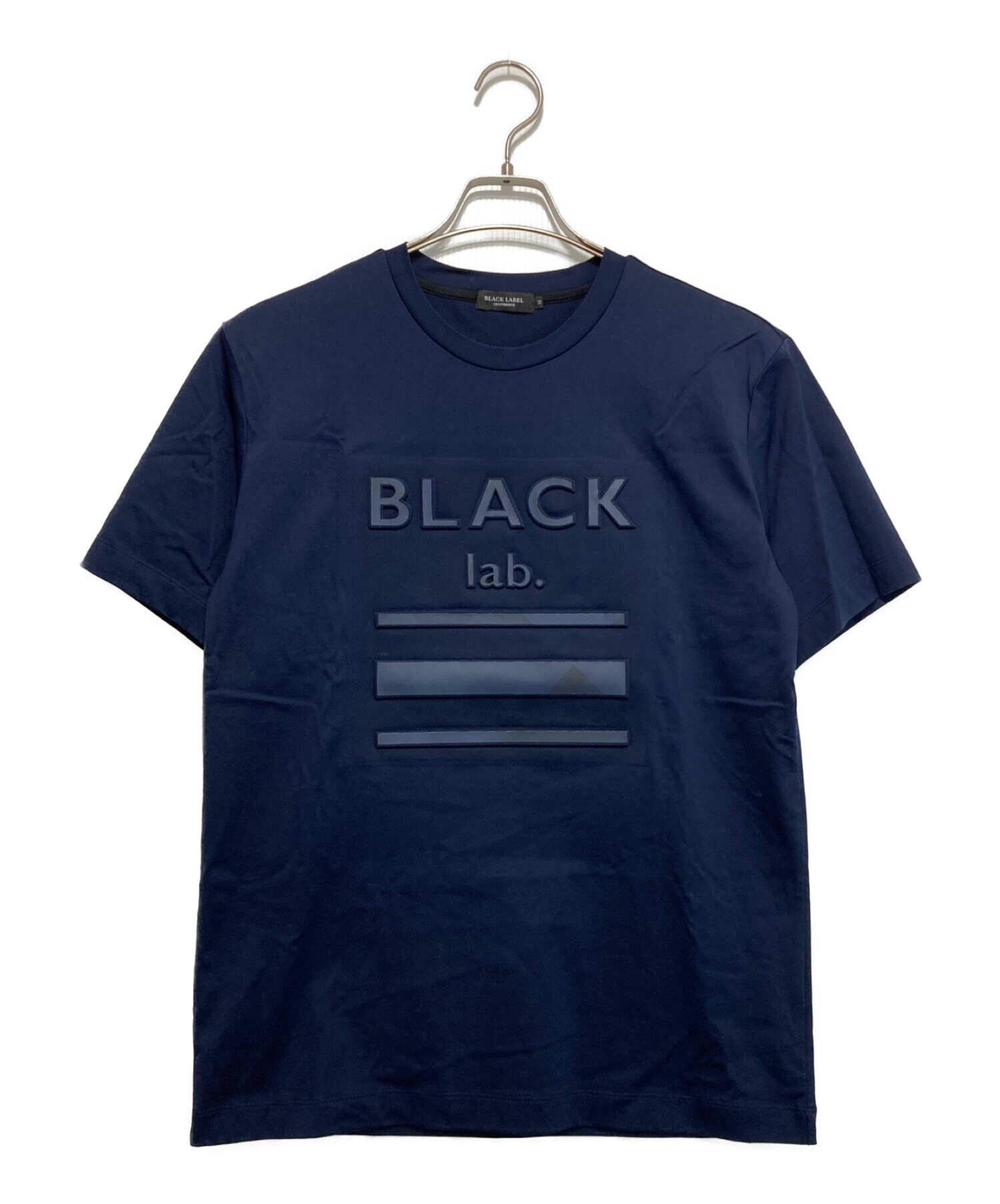 BLACK LABEL CRESTBRIDGE (ブラックレーベル クレストブリッジ) ロゴＴシャツ ネイビー サイズ:M