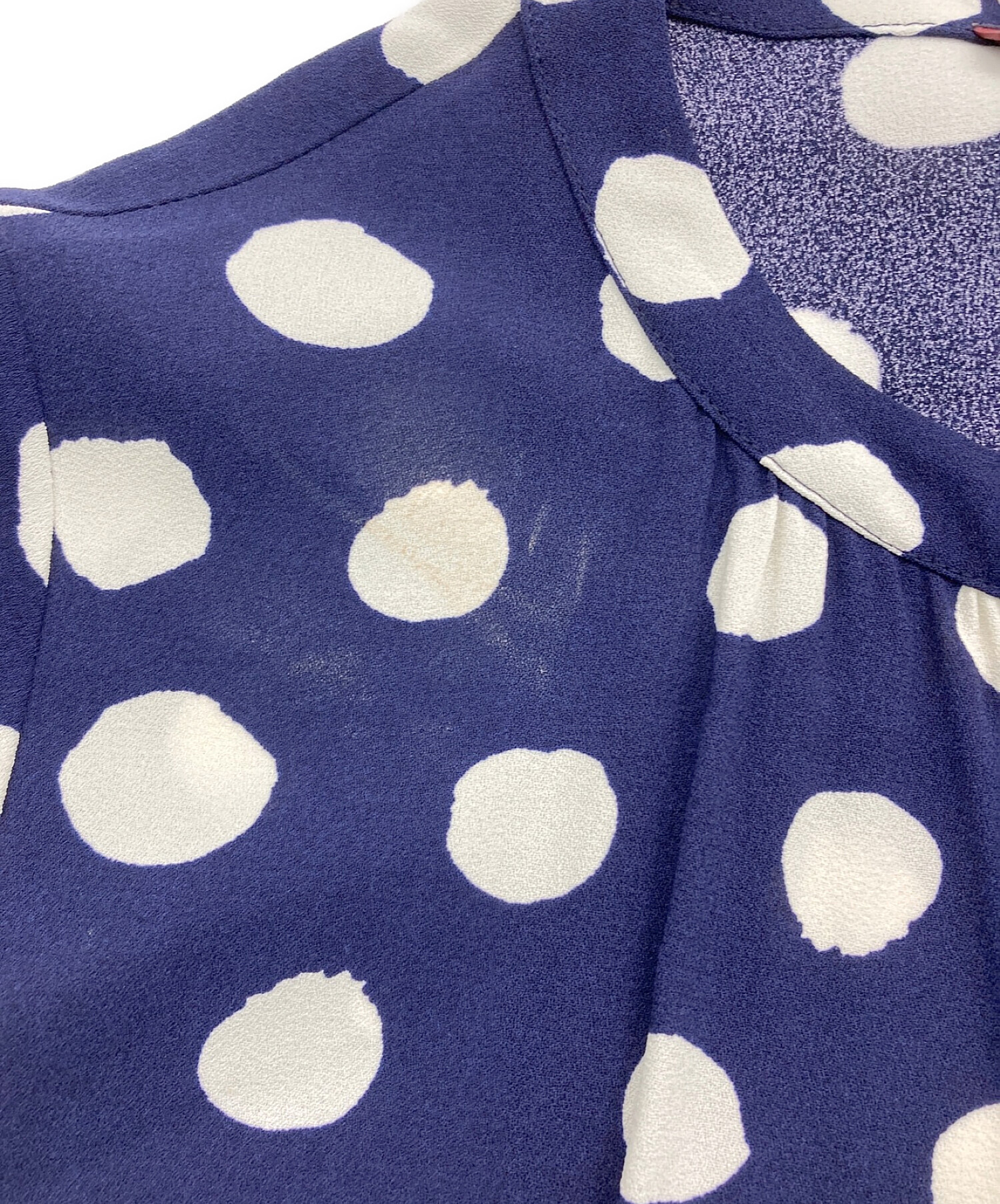 Comptoir des Cotonniers (コントワー・デ・コトニエ) DOTS MARITIME BLUR/ドットワンピース ネイビー  サイズ:38