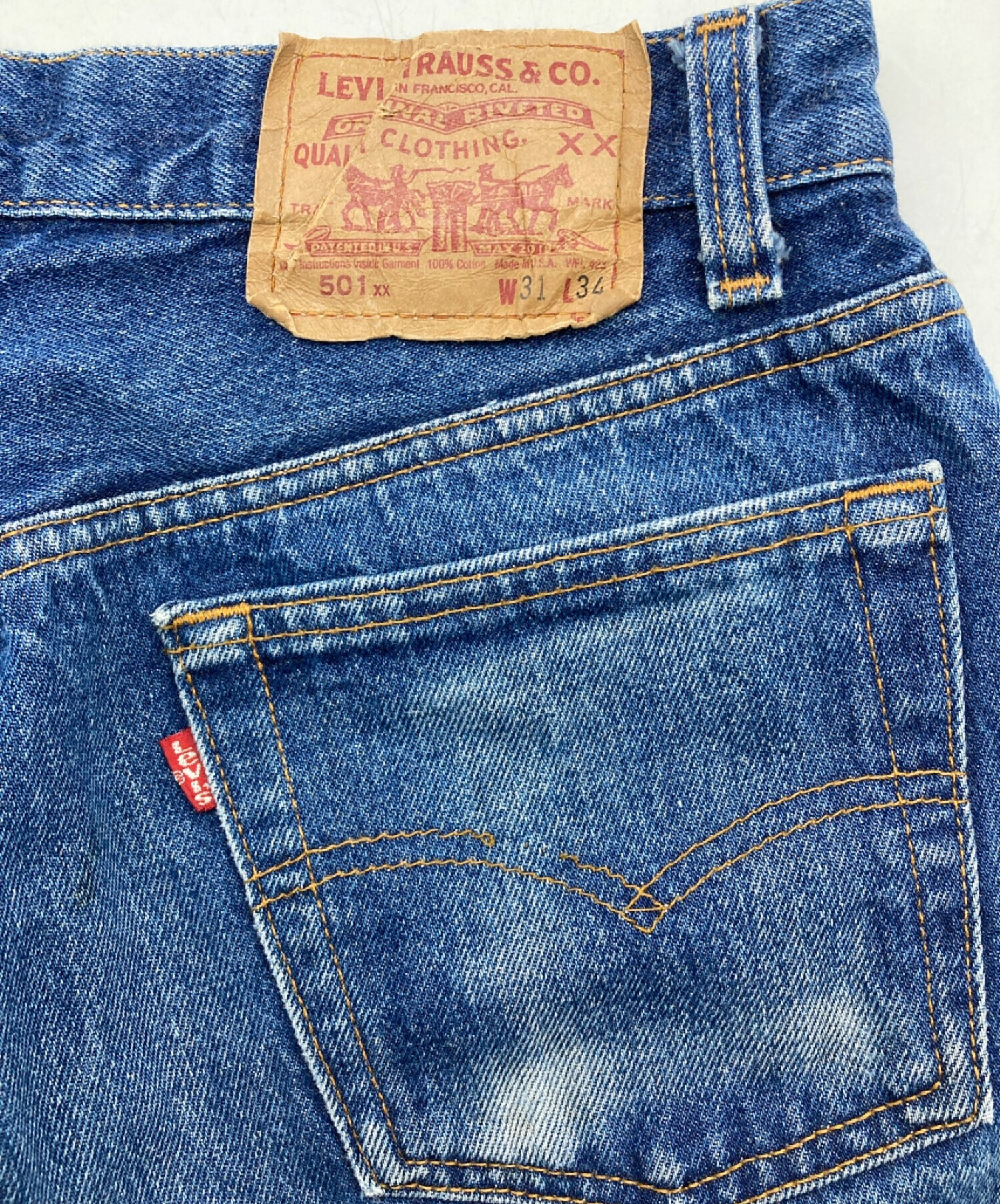 中古・古着通販】LEVI'S (リーバイス) 501XXデニムパンツ インディゴ