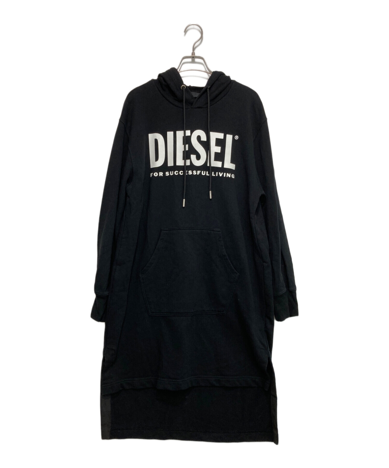 中古・古着通販】DIESEL (ディーゼル) パーカーワンピース ブラック サイズ:XXS（165/76A）｜ブランド・古着通販  トレファク公式【TREFAC FASHION】スマホサイト