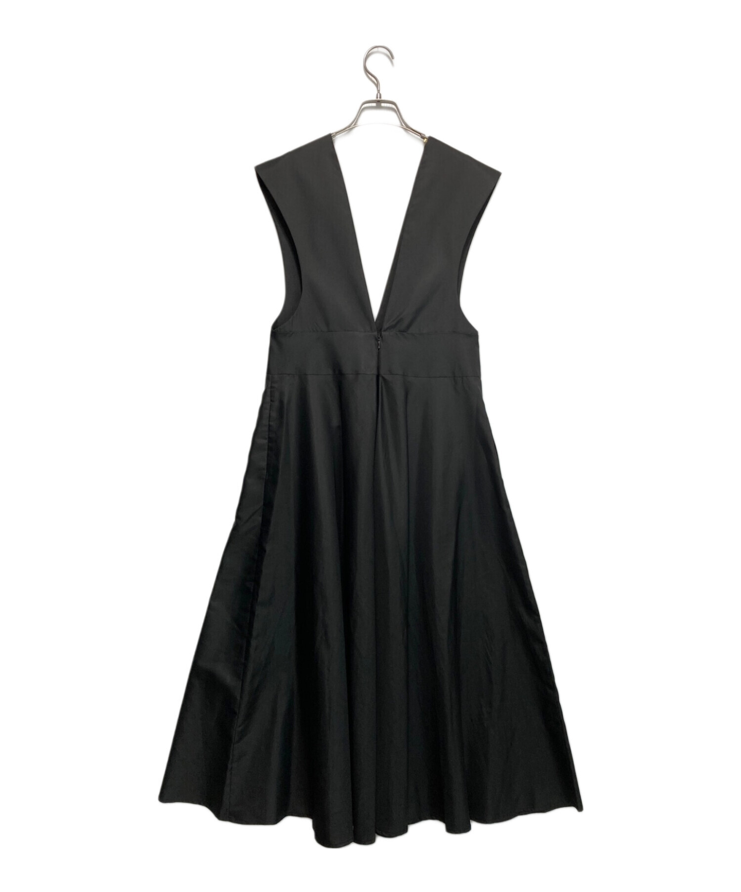 machatt (マチャット) Vネックジャンパースカート ブラック サイズ:F