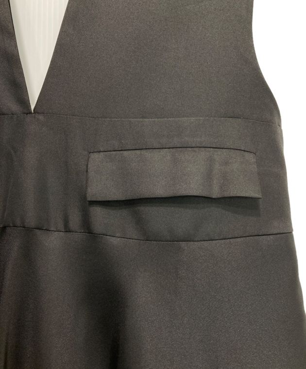低価特価専用　マチャット　Vネックジャンパースカート(ブラック) ワンピース