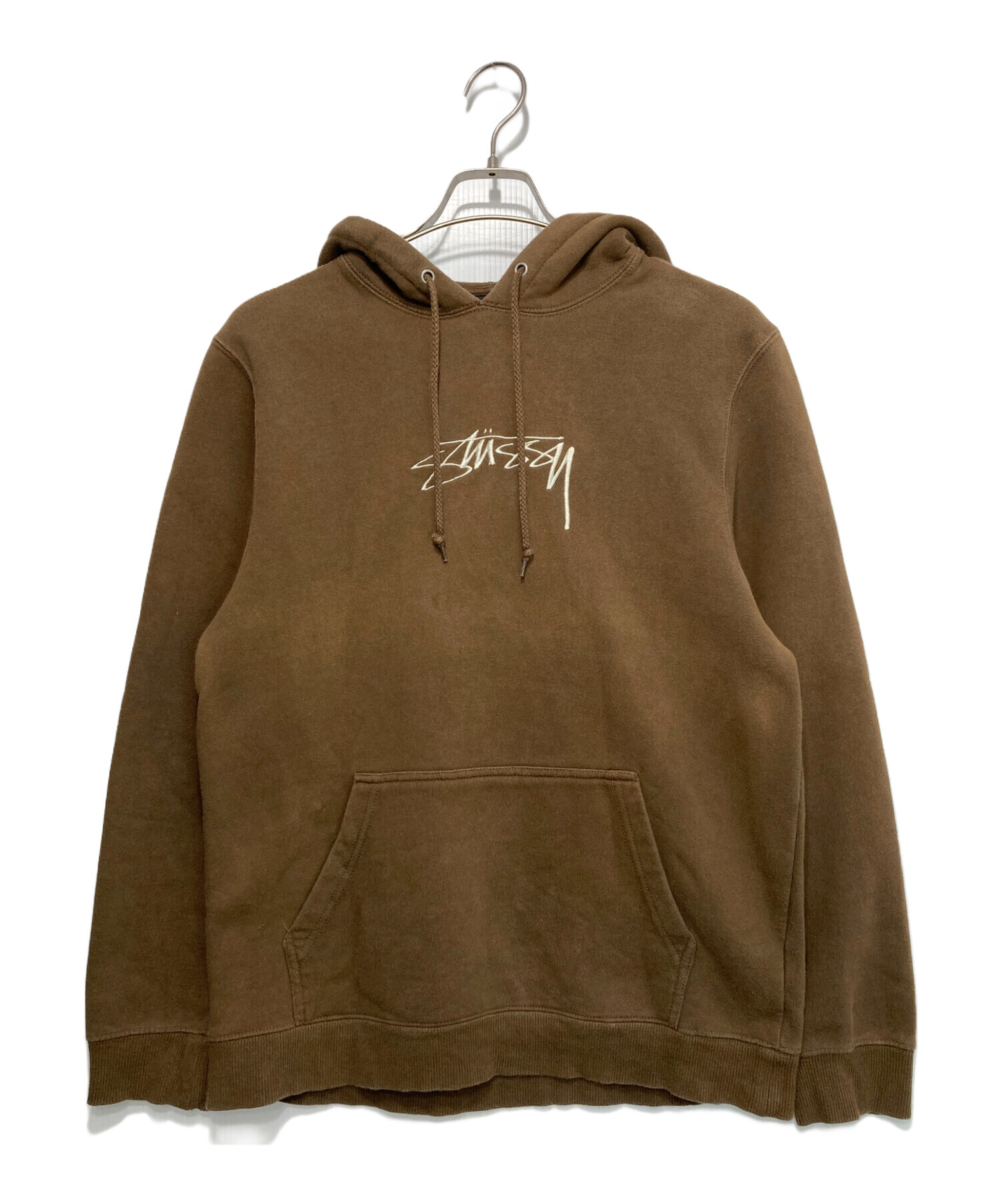 stussy (ステューシー) プルオーバーパーカー ブラウン サイズ:Ⅿ