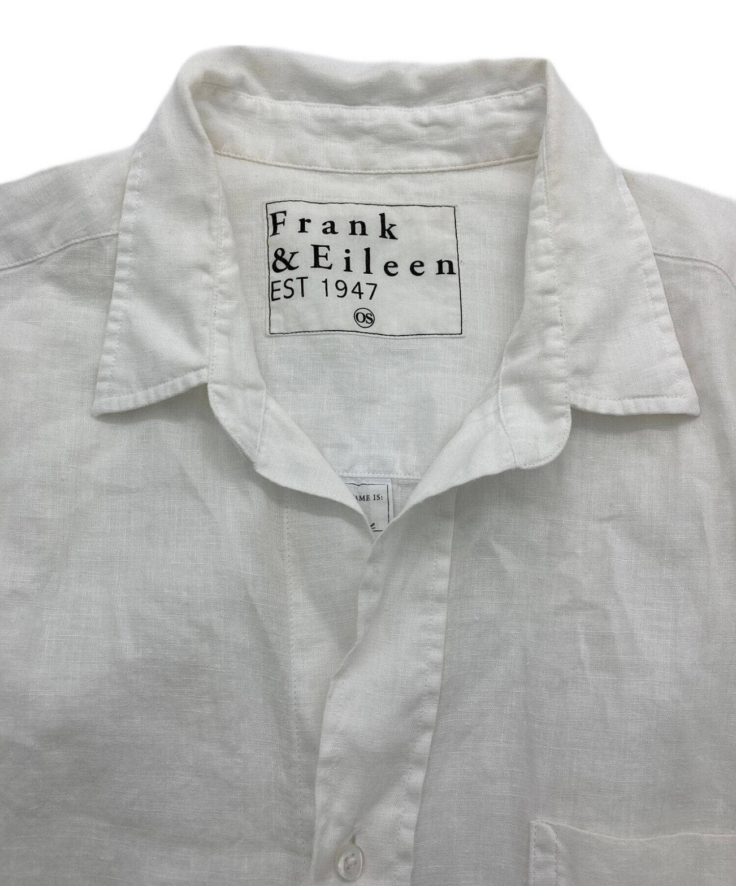 中古・古着通販】Frank&Eileen (フランクアンドアイリーン) MACKENZIE ホワイト サイズ:OS｜ブランド・古着通販  トレファク公式【TREFAC FASHION】スマホサイト