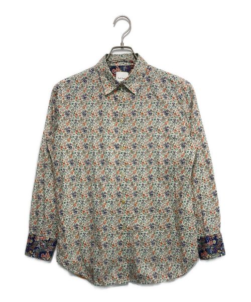 【中古・古着通販】PAUL SMITH (ポールスミス) 花柄シャツ アイボリー×オレンジ サイズ:42｜ブランド・古着通販  トレファク公式【TREFAC FASHION】スマホサイト