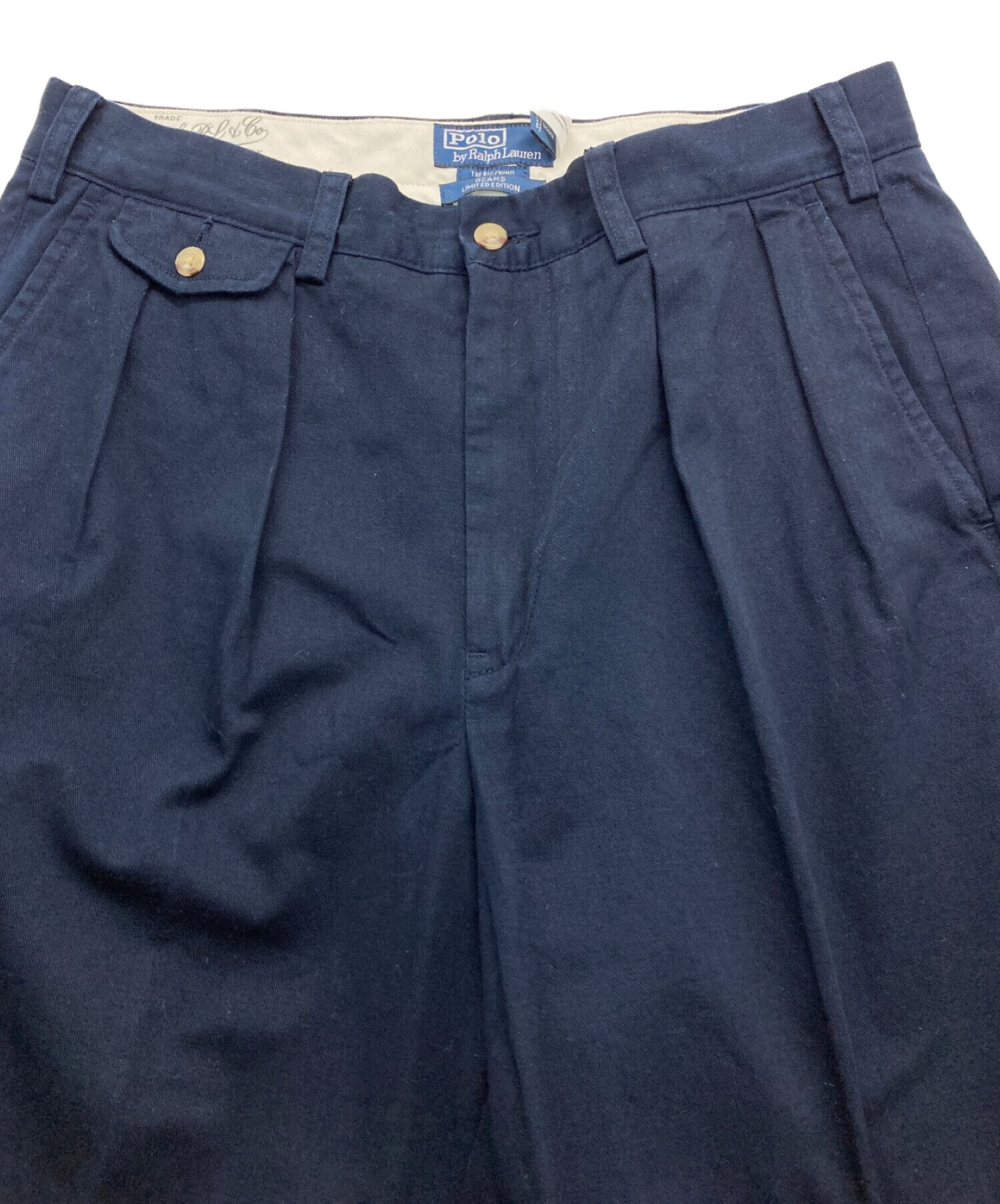 POLO RALPH LAUREN (ポロ・ラルフローレン) BEAMS (ビームス) THE BIG CHINO ネイビー サイズ:31/30