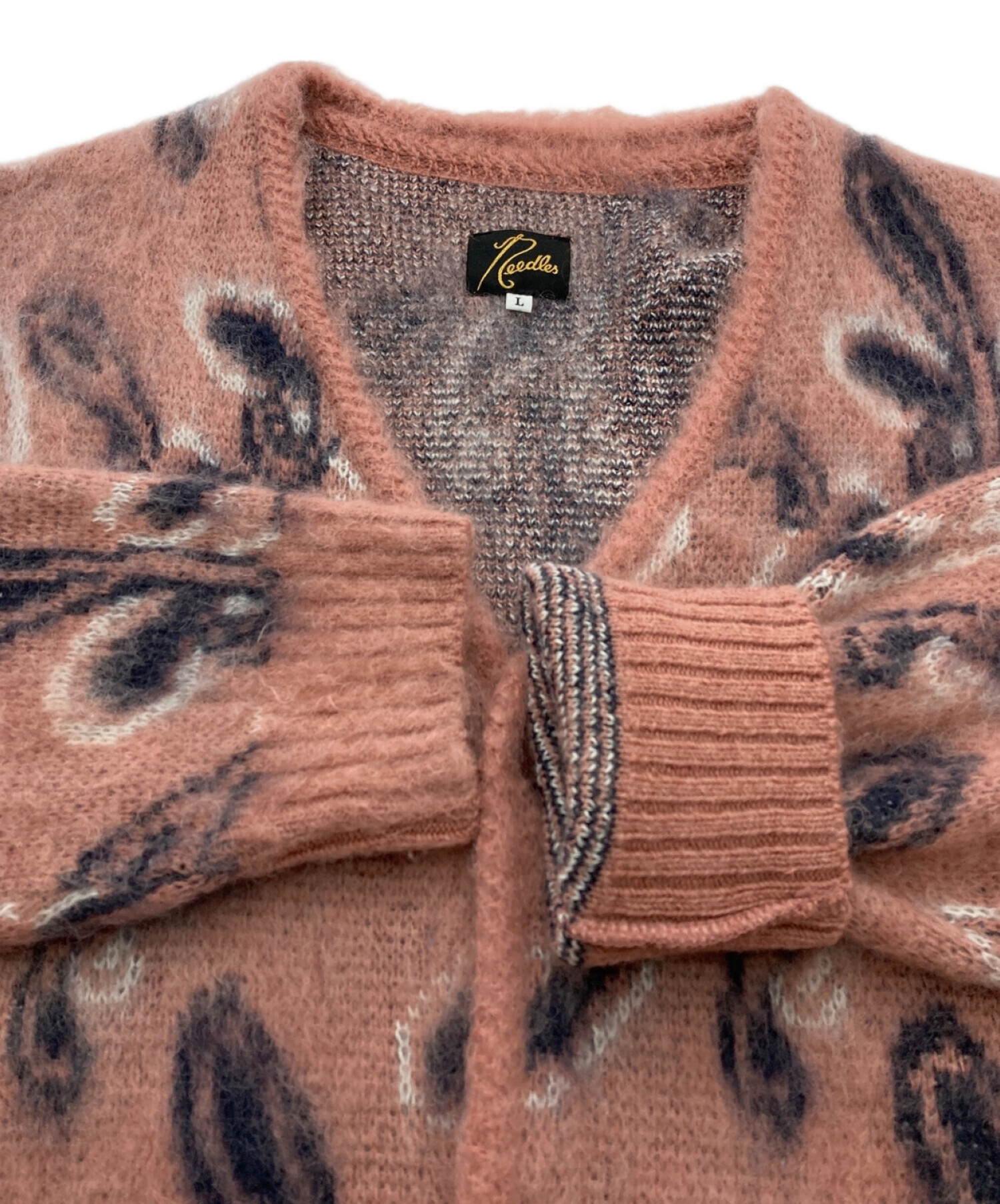 中古・古着通販】Needles (ニードルズ) MOHAIR CARDIGAN ピンク ...