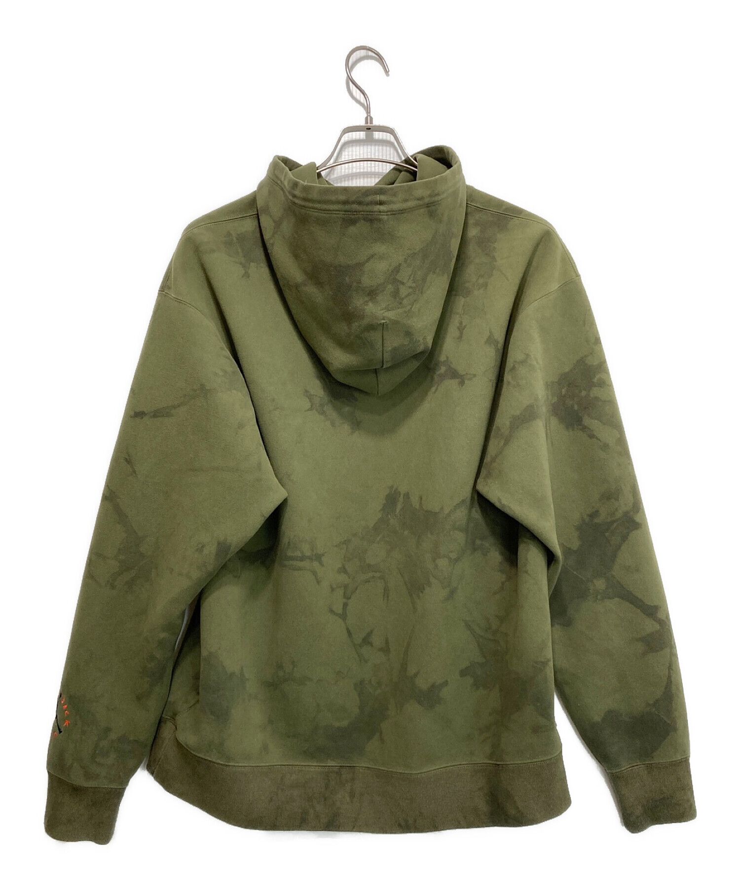 JORDAN (ジョーダン) TRAVIS SCOTT (トラヴィス スコット) Washed Suede Hoodie オリーブ サイズ:M