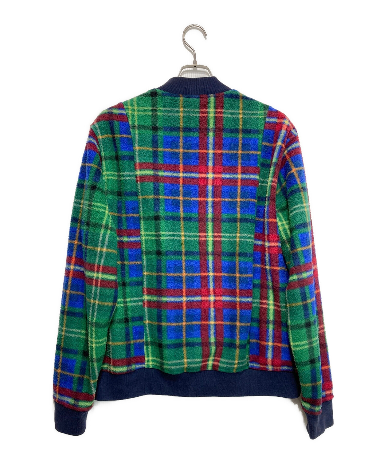 中古・古着通販】POLO RALPH LAUREN (ポロ・ラルフローレン) PLAID PILE FLEECE BASEBALL  JACKET/フリースジャケット レッド×グリーン サイズ:L｜ブランド・古着通販 トレファク公式【TREFAC FASHION】スマホサイト