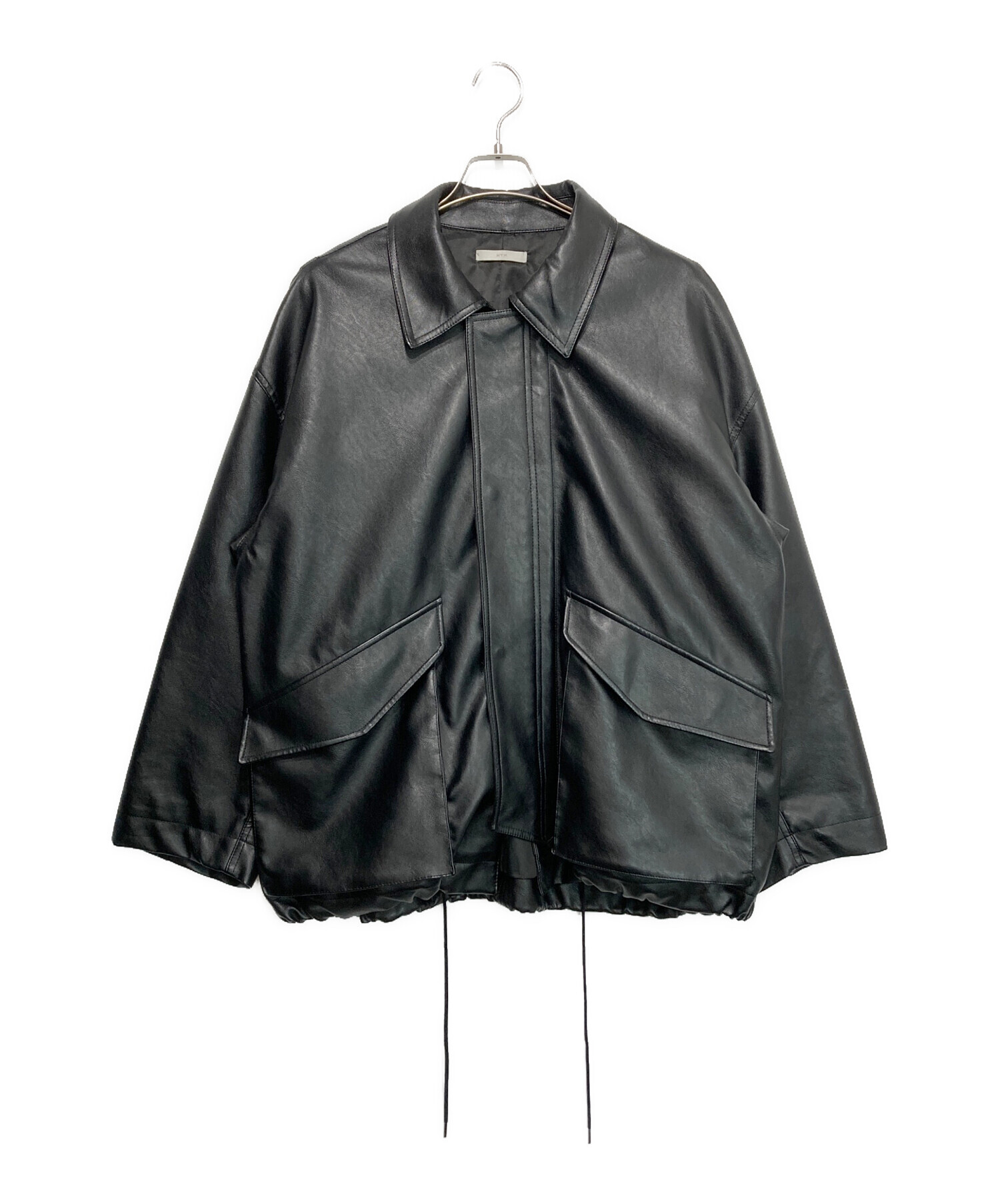 中古・古着通販】WYM LIDNM (ウィム バイ リドム) FAUX LEATHER MILITARY BLOUSON ブラック  サイズ:Ⅿ｜ブランド・古着通販 トレファク公式【TREFAC FASHION】スマホサイト