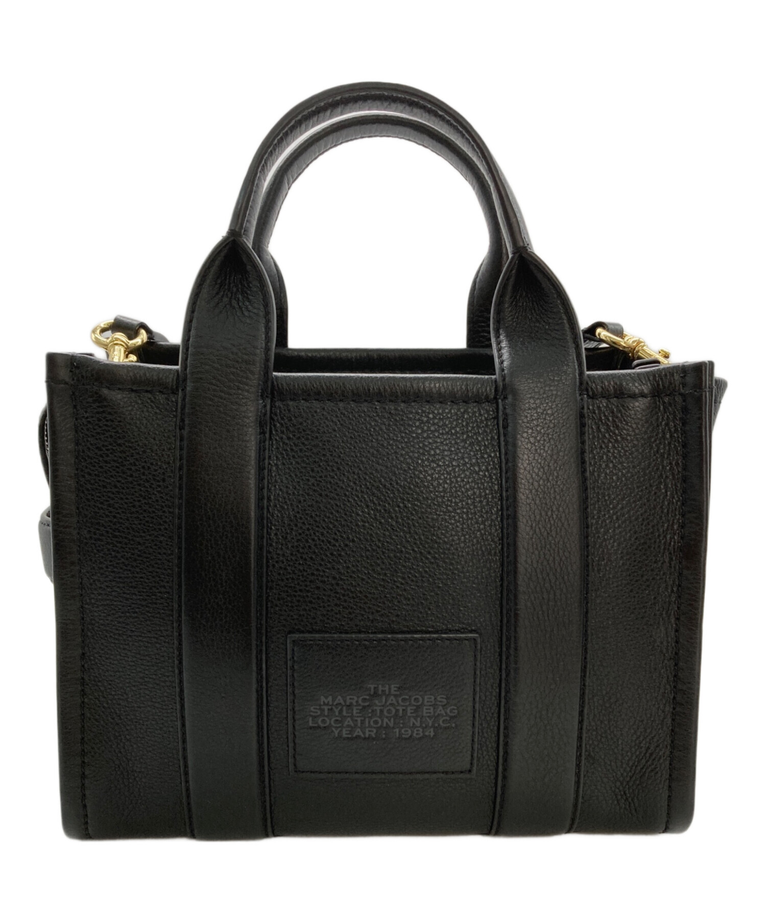 中古・古着通販】MARC JACOBS (マークジェイコブス) THE LEATHER SMALL TOTE BAG/ザ レザー トート バッグ  スモール ブラック｜ブランド・古着通販 トレファク公式【TREFAC FASHION】スマホサイト