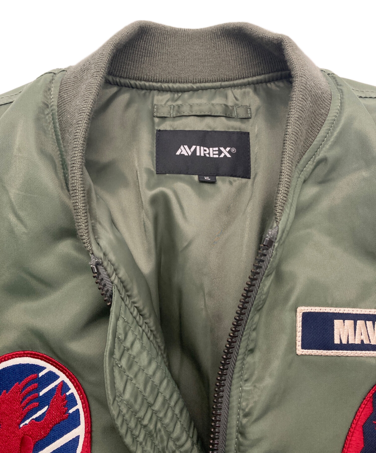 AVIREX (アヴィレックス) TOPGUN MAVERIC MA-1/トップガン マーヴェリック カーキ サイズ:XL