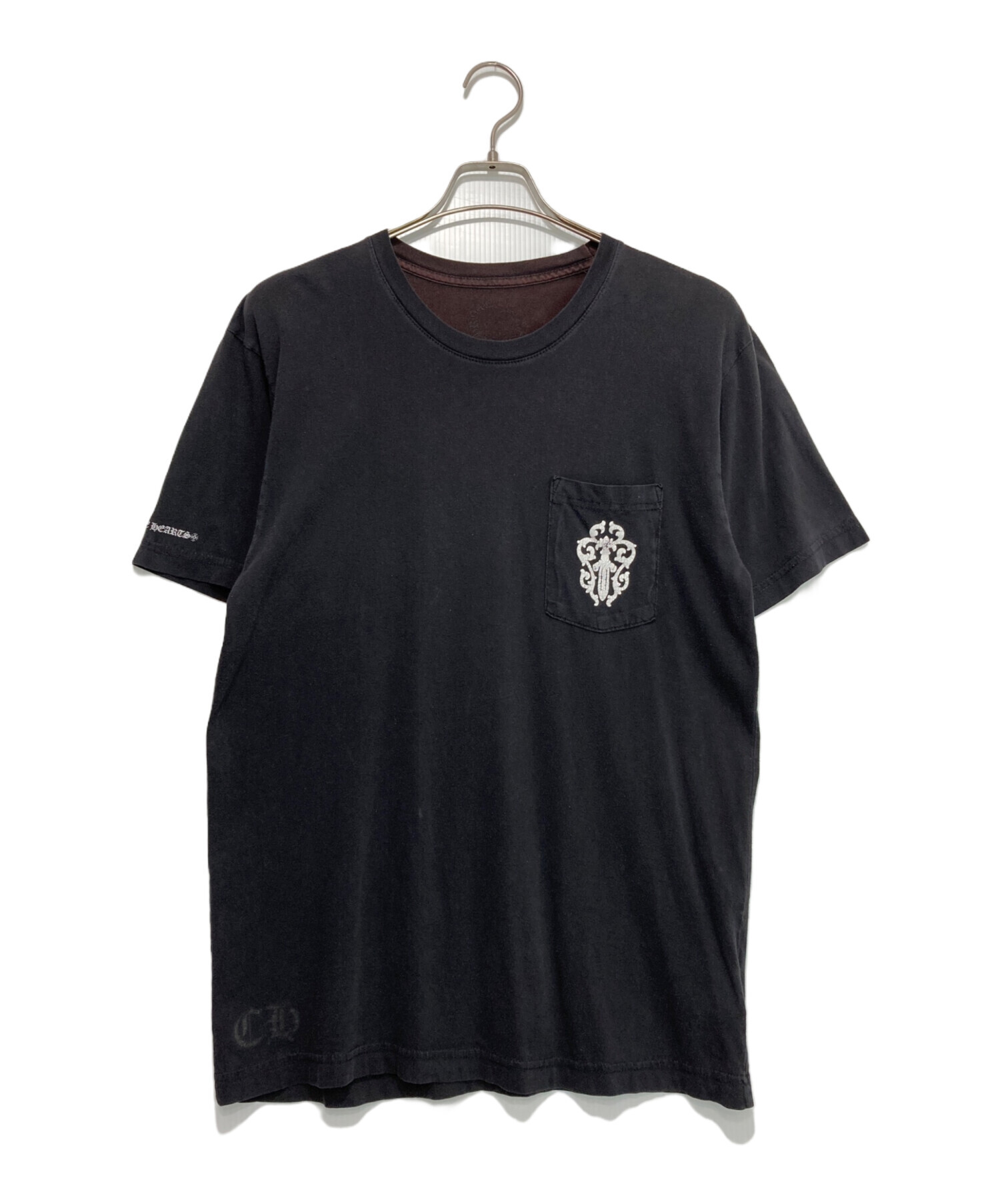 中古・古着通販】CHROME HEARTS (クロムハーツ) ダガープリント ポケットTシャツ ブラック サイズ:L｜ブランド・古着通販  トレファク公式【TREFAC FASHION】スマホサイト