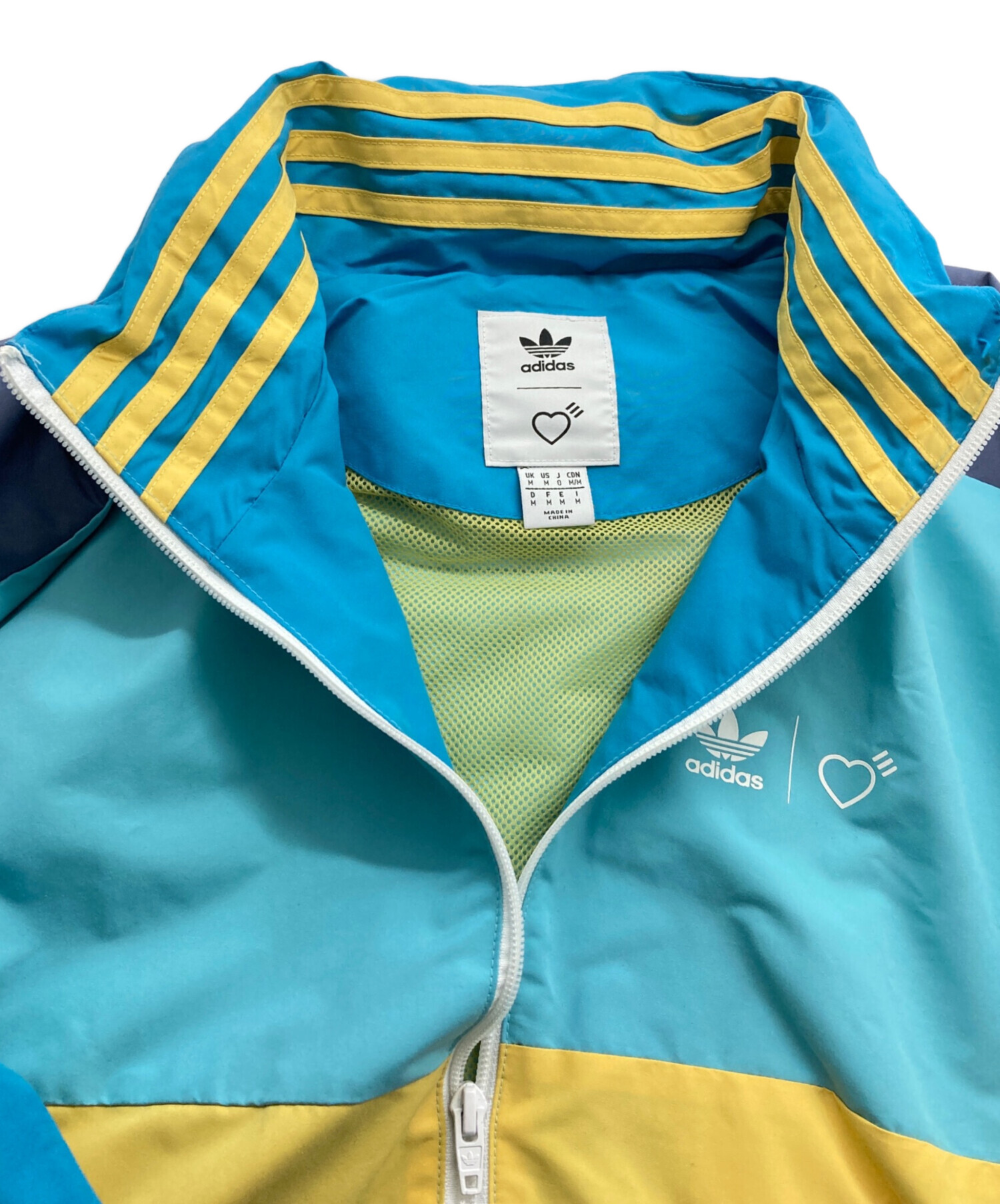 adidas originals (アディダスオリジナル) HUMAN MADE (ヒューマンメイド) WINDBREAKER HM スカイブルー  サイズ:J0