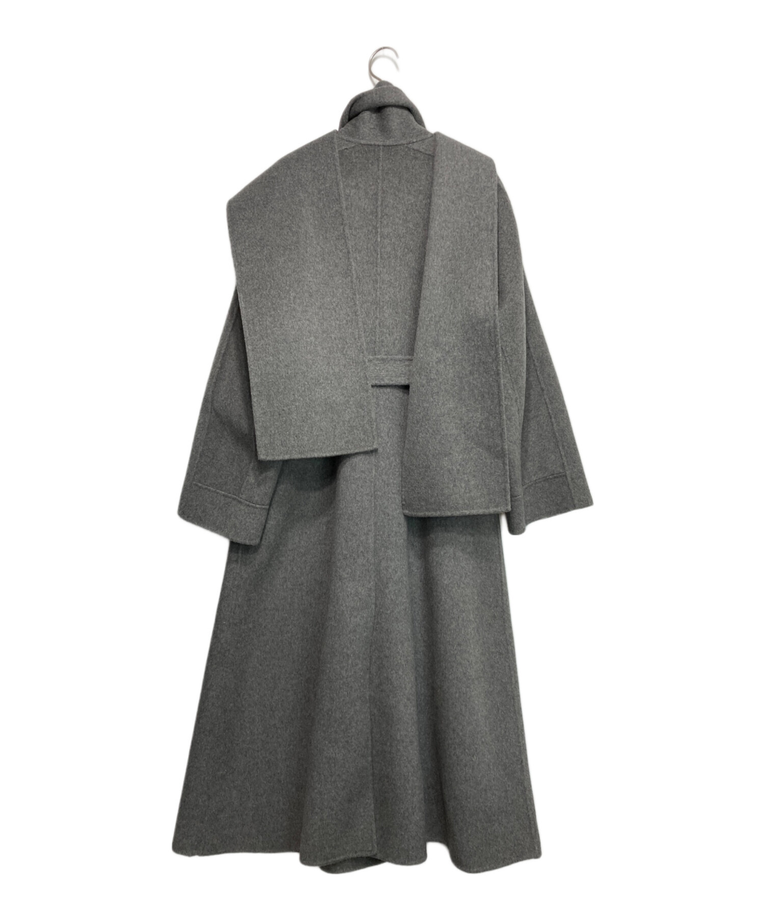 RANDEBOO (ランデブー) Muffler docking wool coat/マフラードッキングウールコート グレー サイズ:F