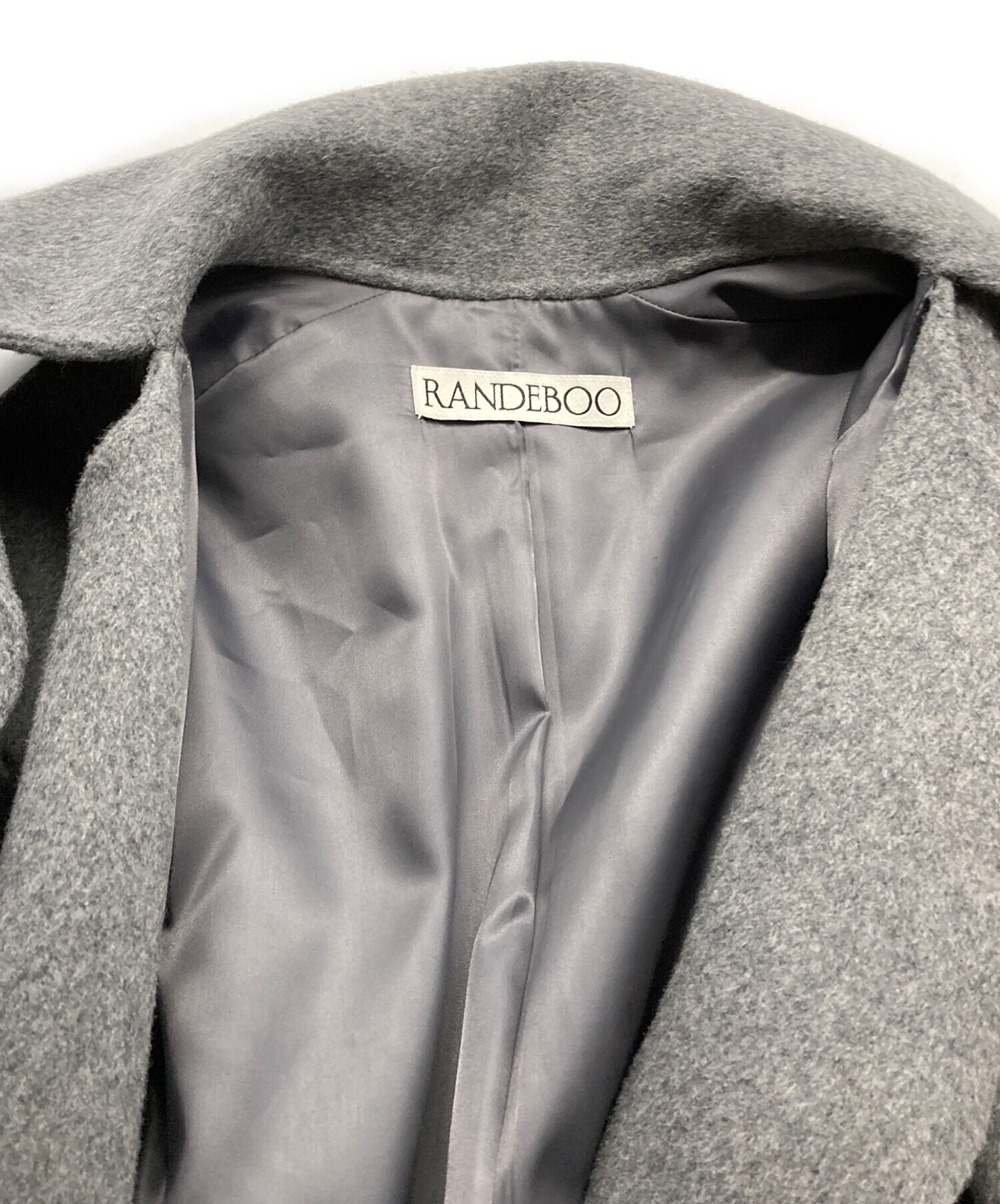 RANDEBOO (ランデブー) Muffler docking wool coat/マフラードッキングウールコート グレー サイズ:F