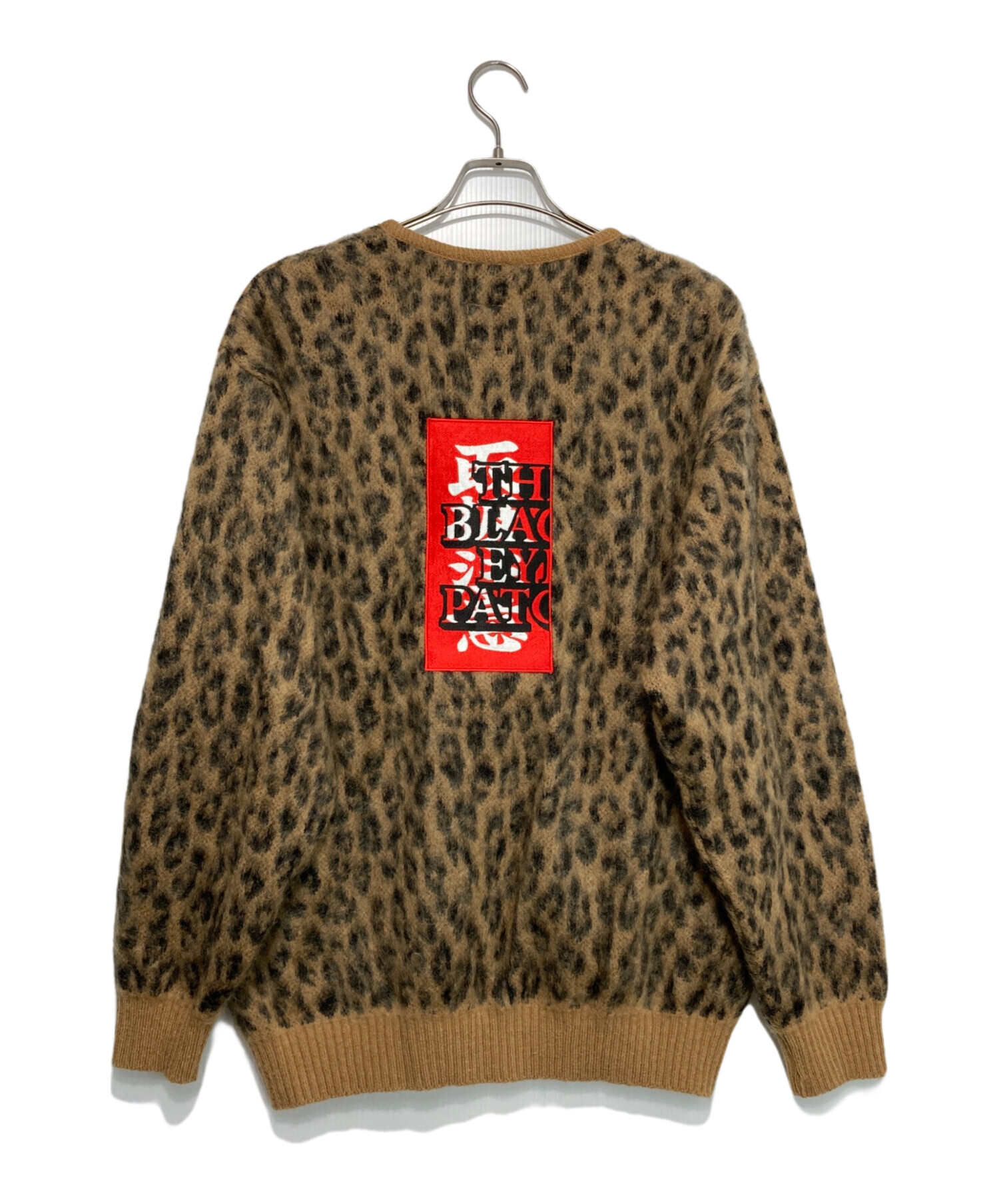 WACKO MARIA (ワコマリア) THE BLACK EYE PATCH (ブラックアイパッチ) LEOPARD HEAVY MOHAIR  CARDIGAN ブラウン サイズ:L