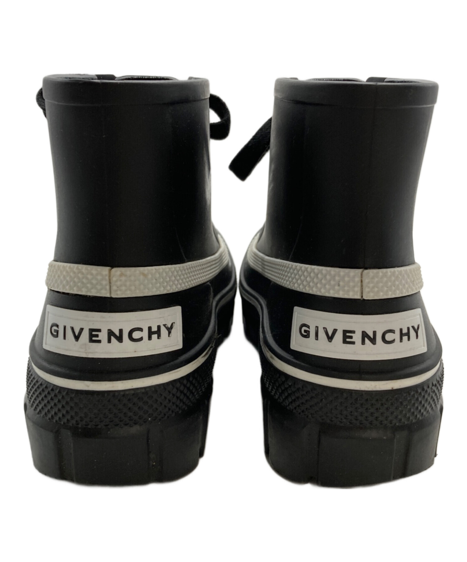 中古・古着通販】GIVENCHY (ジバンシィ) レースアップ ラバー レインブーツ ブラック サイズ:38｜ブランド・古着通販  トレファク公式【TREFAC FASHION】スマホサイト