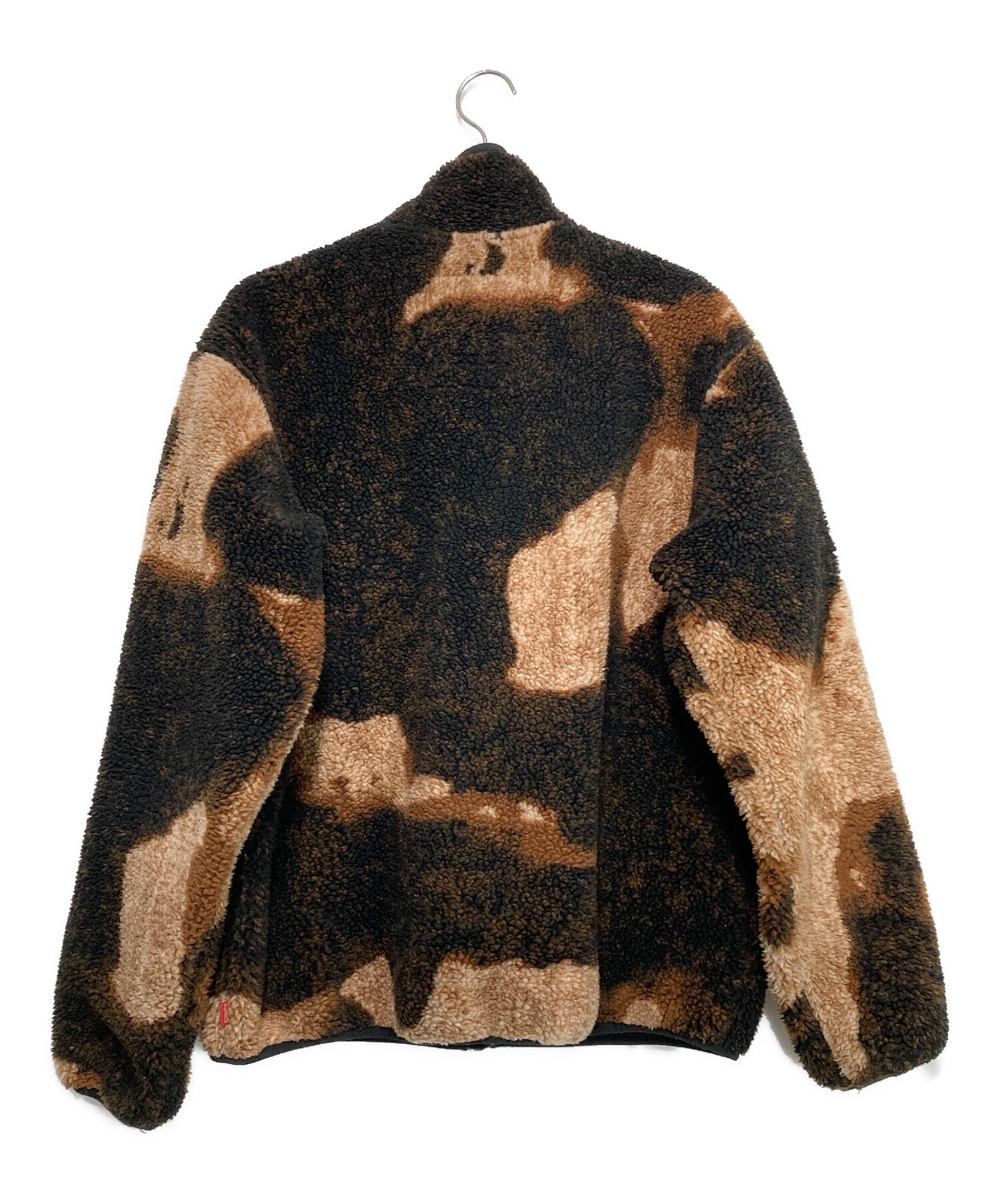 Supreme (シュプリーム) THE NORTH FACE (ザ ノース フェイス) Bleached Denim Print Fleece  Jacket ブラウン サイズ:M