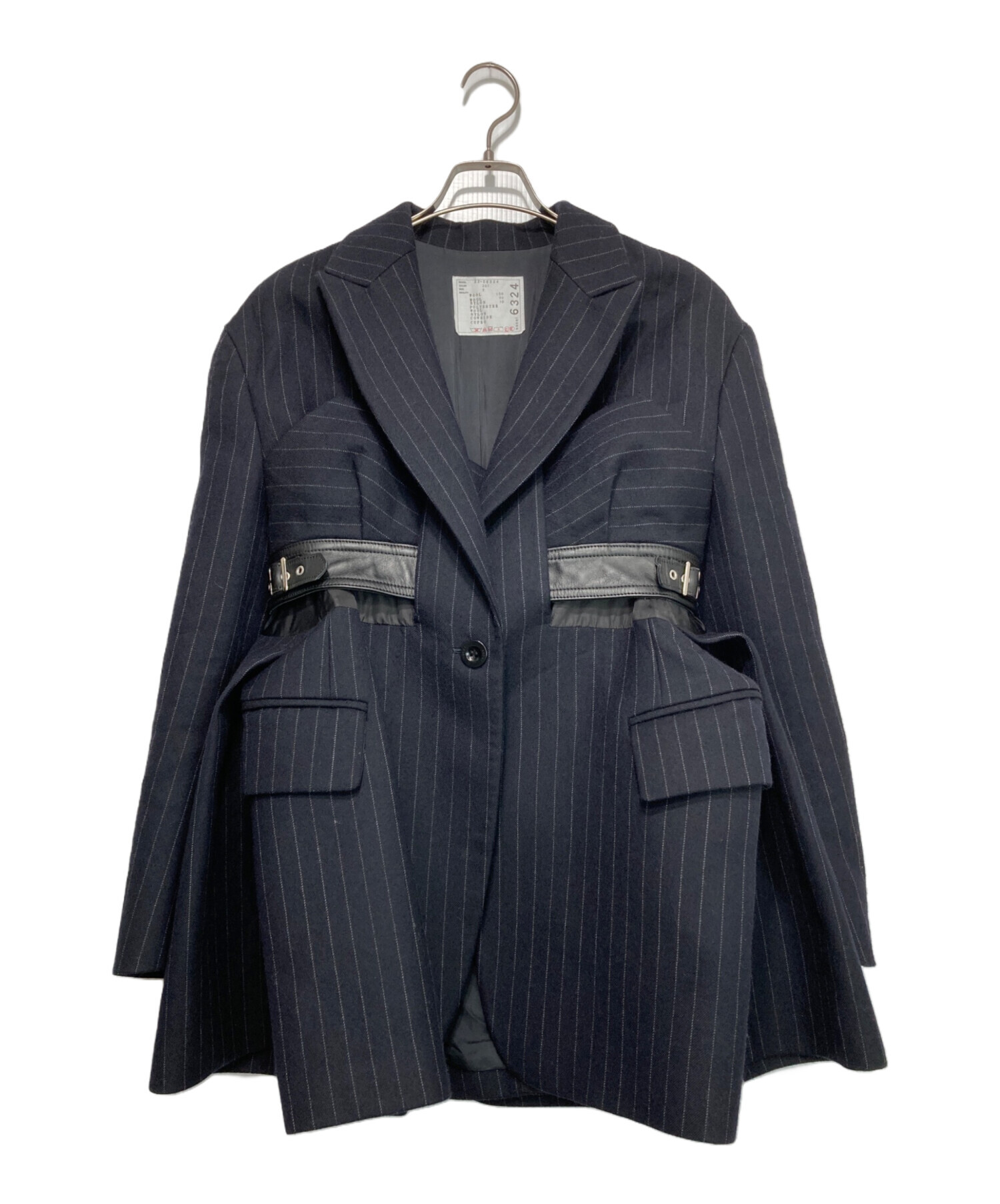 中古・古着通販】sacai (サカイ) Chalk Stripe Jacketジャケット ネイビー サイズ:2｜ブランド・古着通販  トレファク公式【TREFAC FASHION】スマホサイト