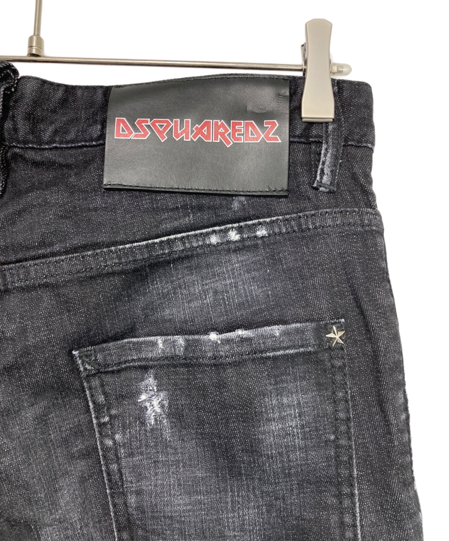 中古・古着通販】DSQUARED2 (ディースクエアード) スタースタッズデニムパンツ ブラック サイズ:44｜ブランド・古着通販  トレファク公式【TREFAC FASHION】スマホサイト