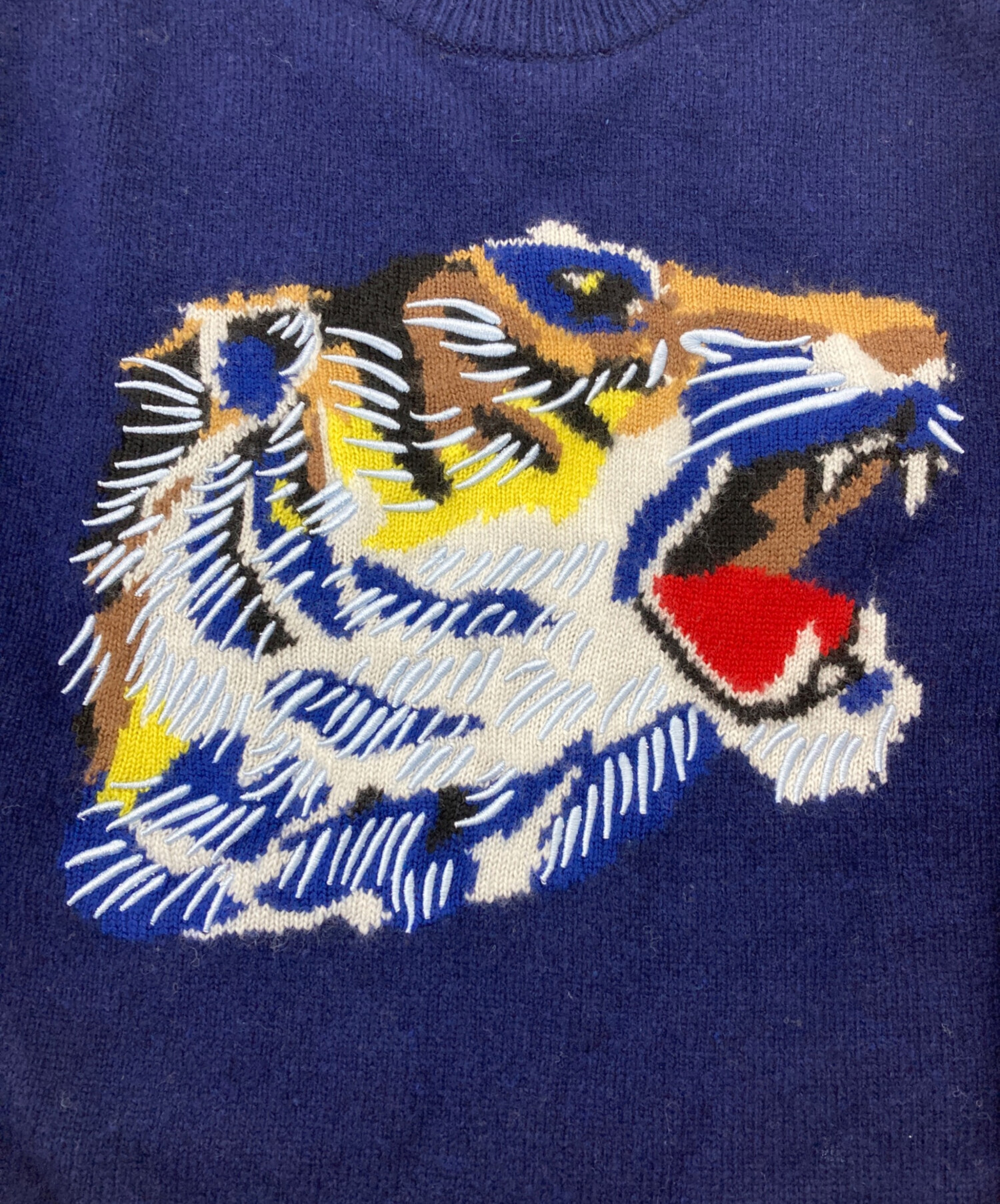 KENZO (ケンゾー) Tiger 刺繍ニット ネイビー サイズ:S