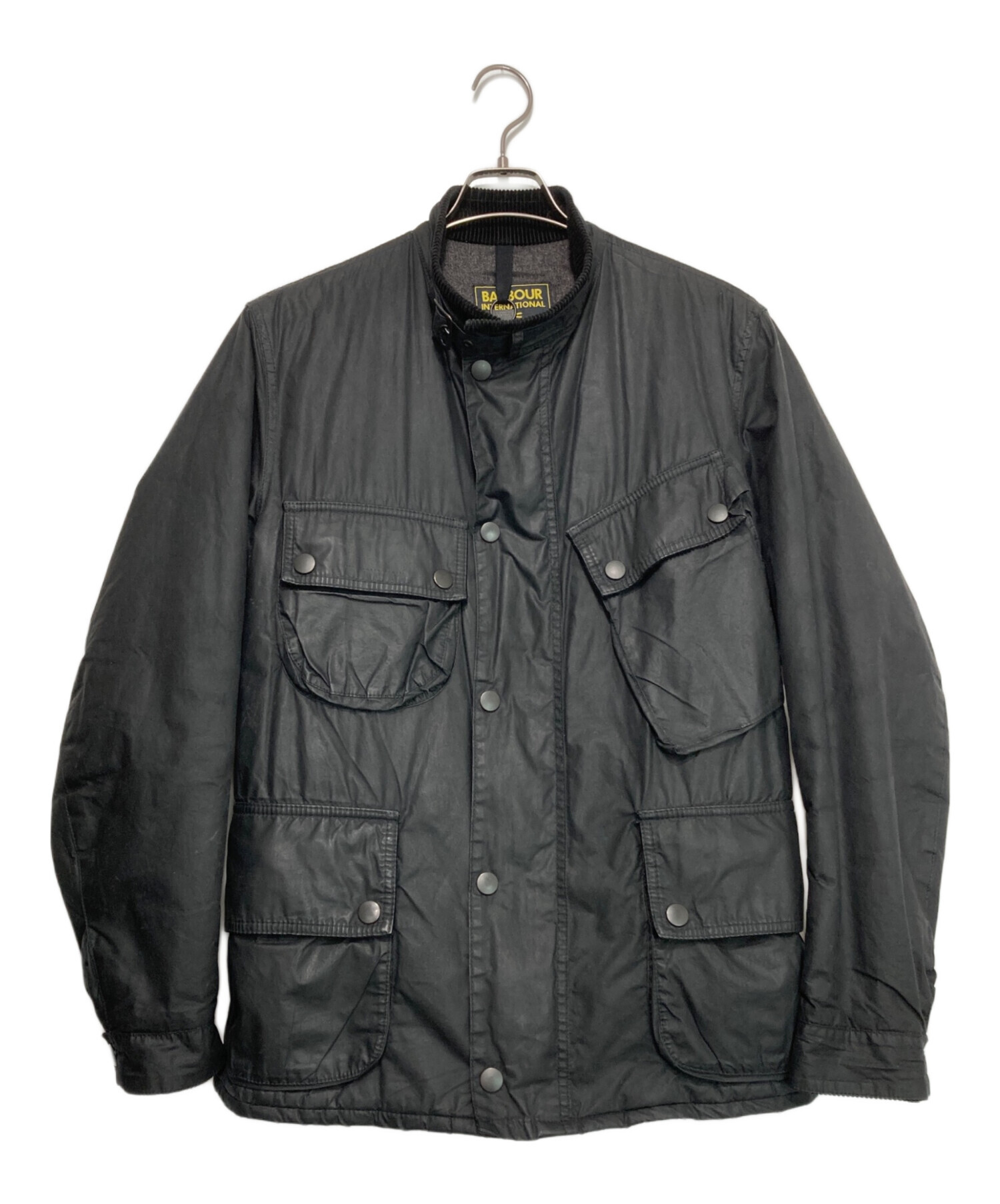 中古・古着通販】Barbour (バブアー) Denham (デンハム) SHIELDS A7 WAX JACKET ブラック  サイズ:M｜ブランド・古着通販 トレファク公式【TREFAC FASHION】スマホサイト