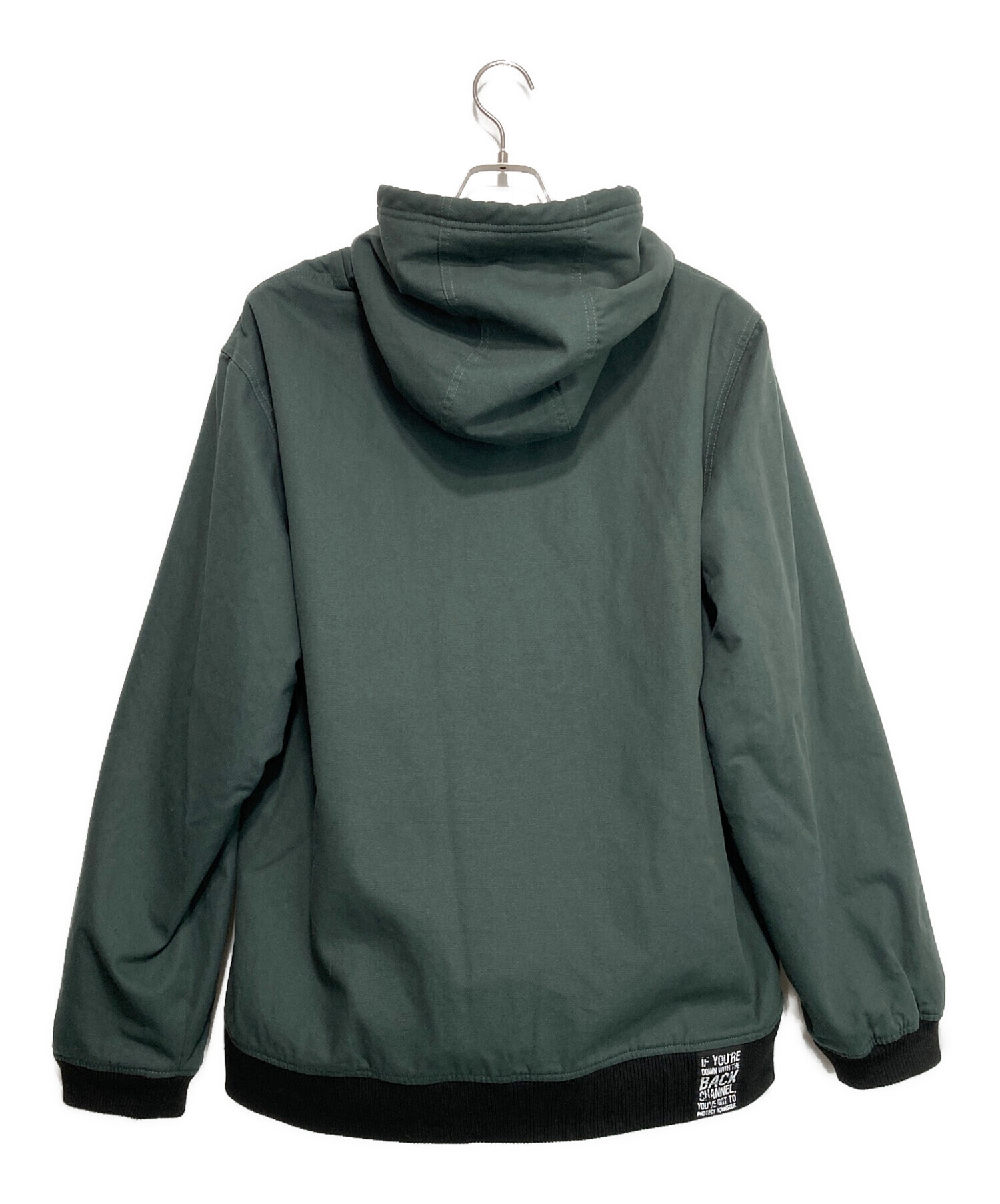 BACK CHANNEL (バックチャンネル) REVERSIBLE HOODED JACKET グリーン サイズ:XXL