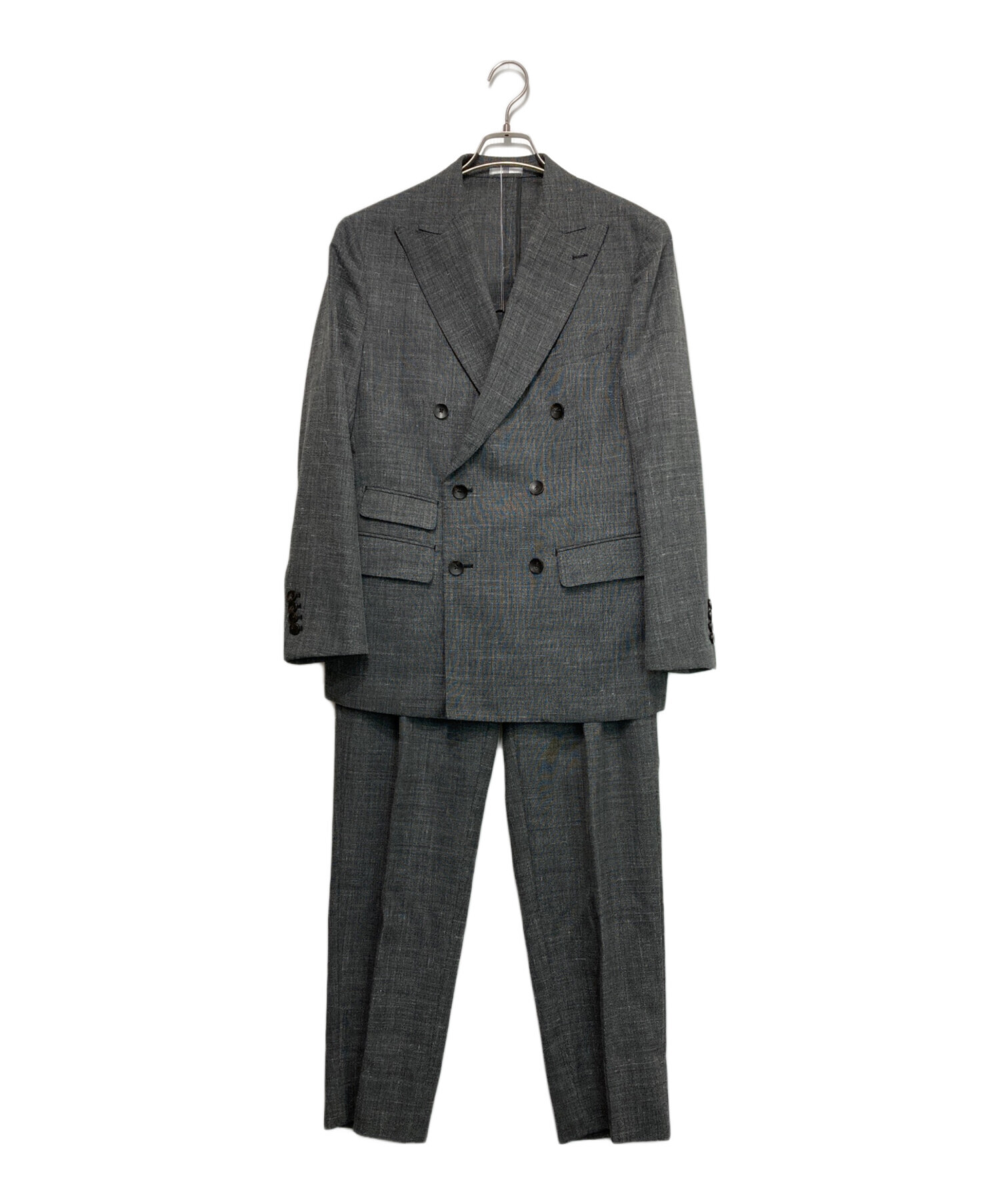 中古・古着通販】THE SUIT SELECT (ザ スーツセレクト) ダブルセットアップスーツ グレー サイズ:AB5｜ブランド・古着通販  トレファク公式【TREFAC FASHION】スマホサイト