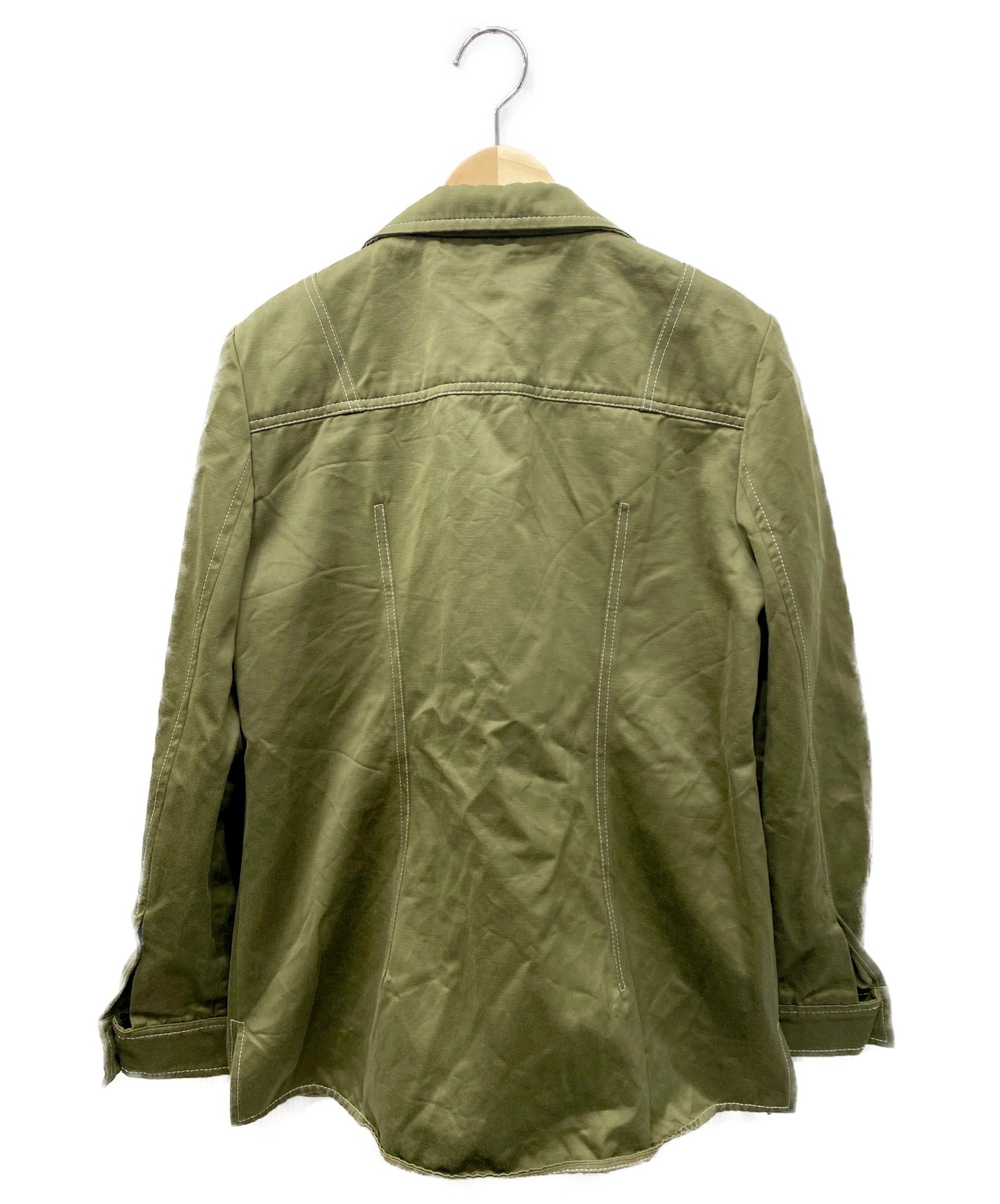 MARNI (マルニ) ステッチワークシャツジャケット カーキ サイズ:44 TOP-STITCHED SHIRT 20SS