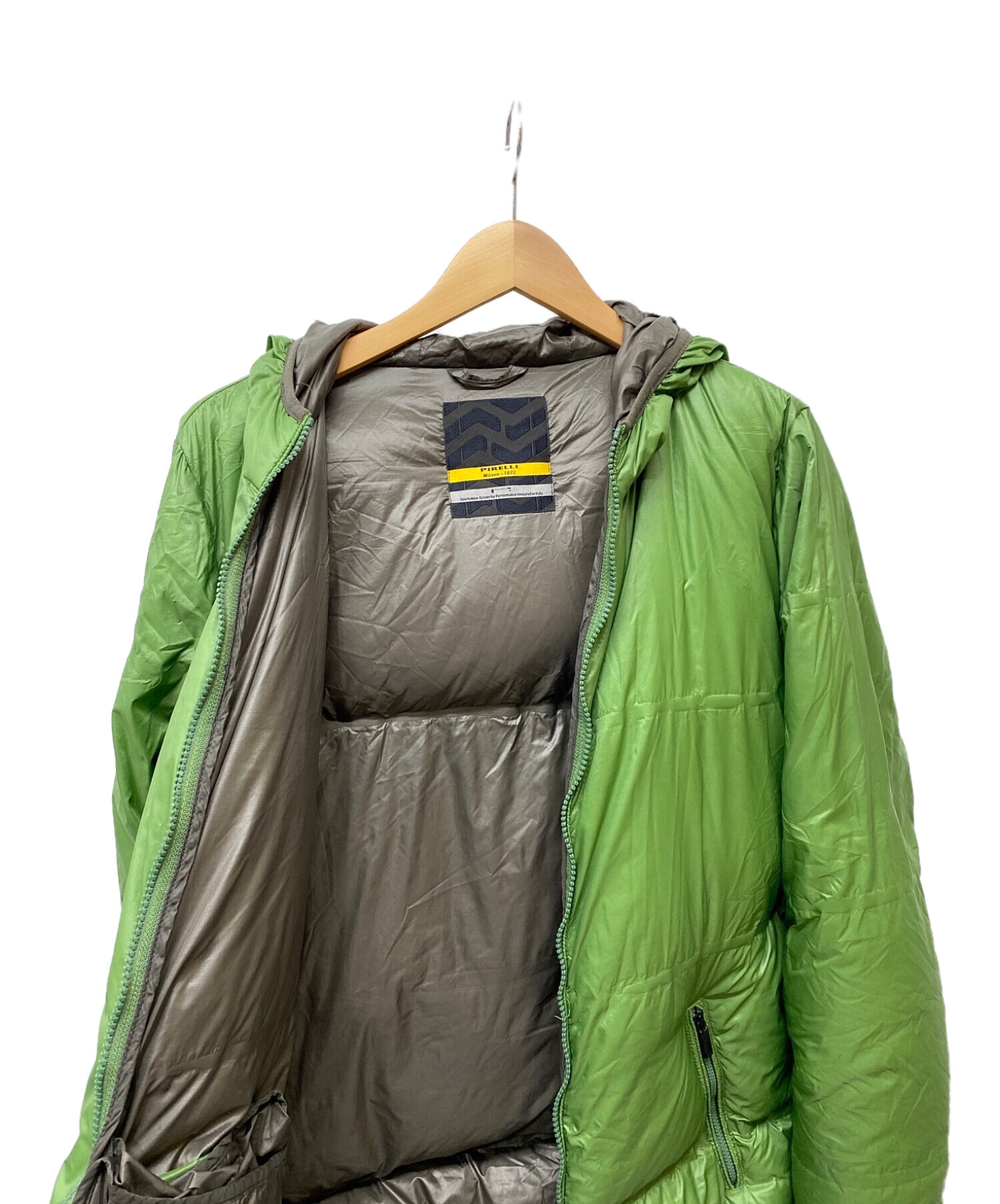 PIRELLI (ピレリ) ダウンジャケット 黄緑 サイズ:S