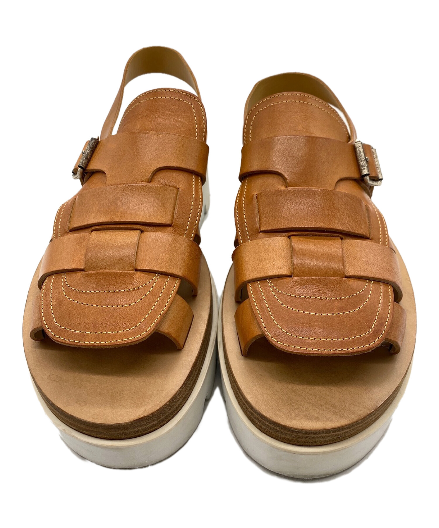 MM6 Maison Margiela◆6ロゴ ヒール サンダル イエロー 39