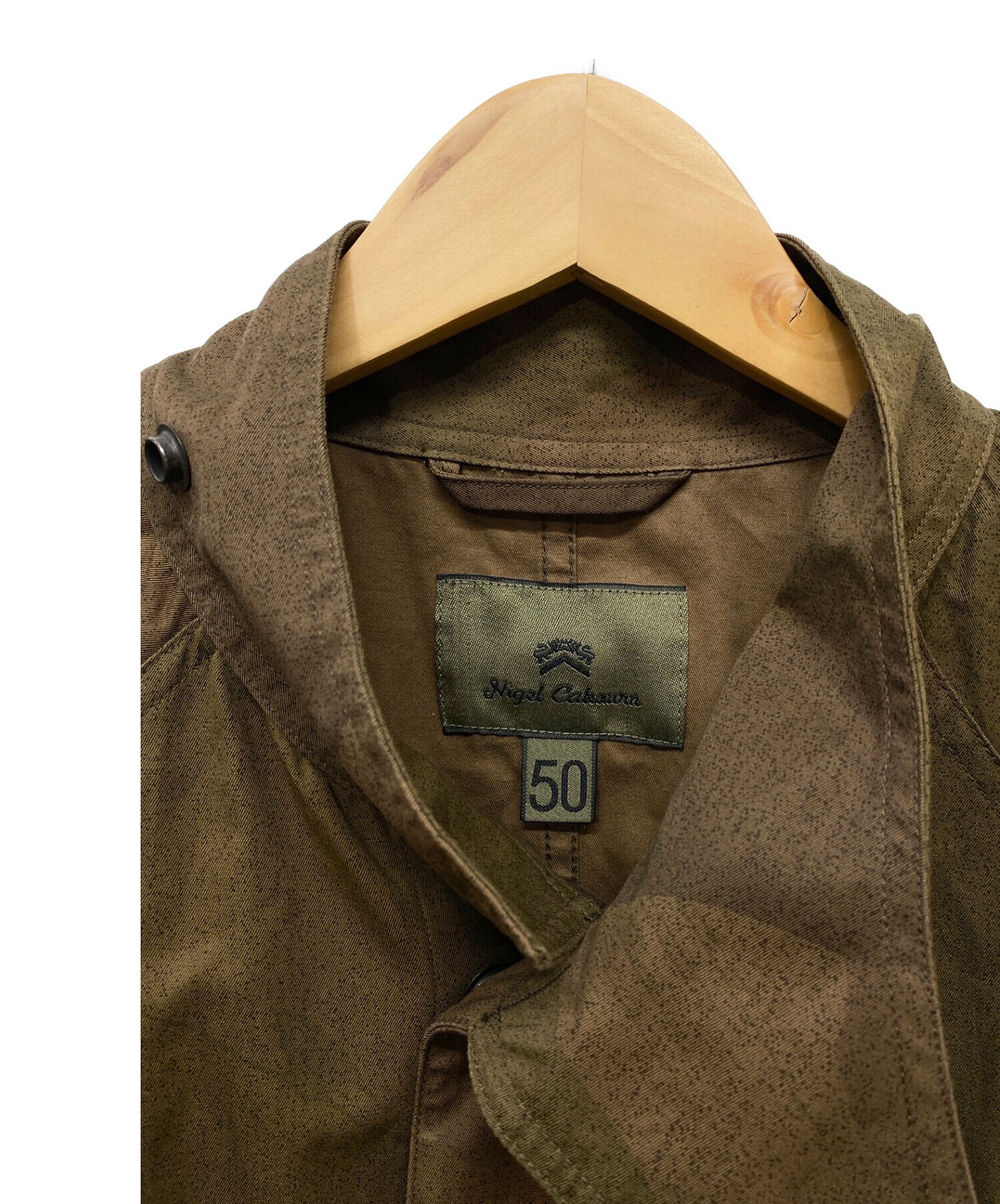 NIGEL CABOURN (ナイジェルケーボン) US ARMY GAS CAPE オリーブ サイズ:50