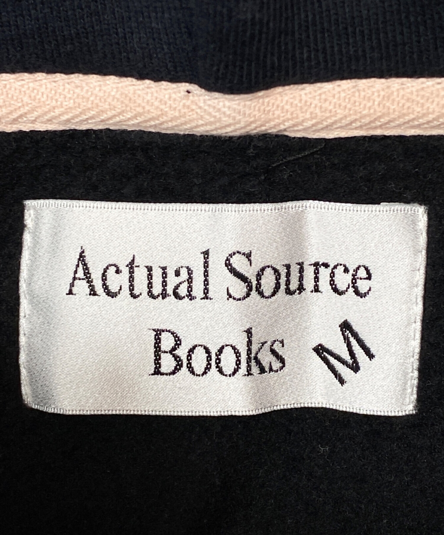 Actual Source Books (アクチュアルソース) プルオーバーパーカー ブラック サイズ:M