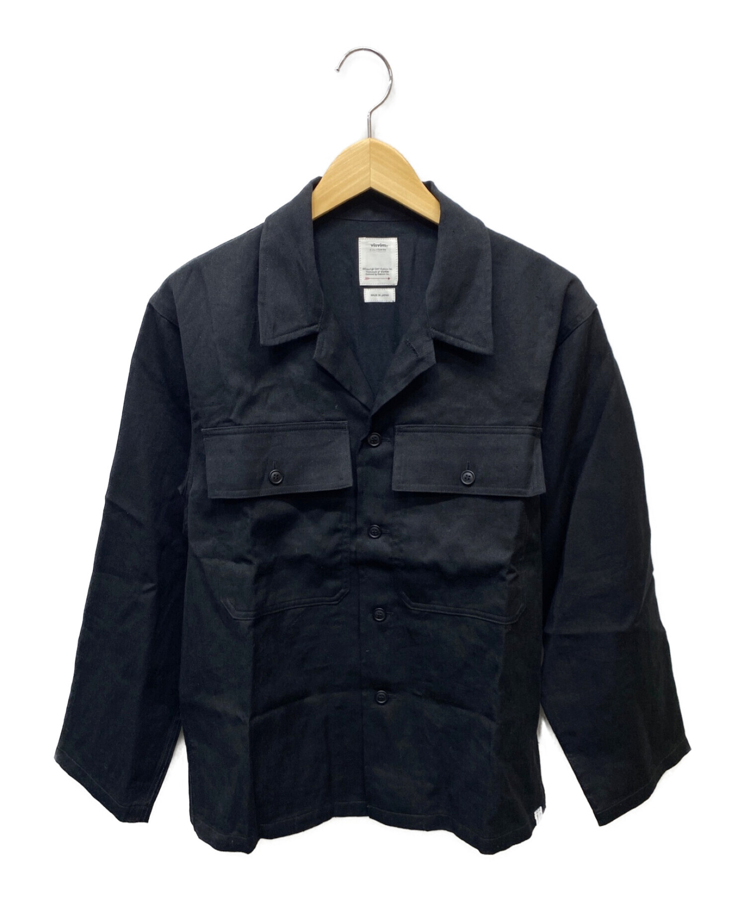 中古・古着通販】VISVIM (ビズビム) CARDWELL SHIRT L/S ブラック 