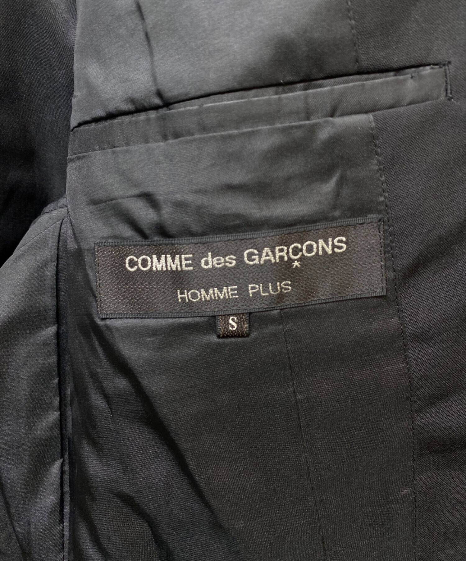 COMME des GARCONS HOMME PLUS (コムデギャルソンオムプリュス)) リフレクターオールドテーラードジャケット ブラック  サイズ:S