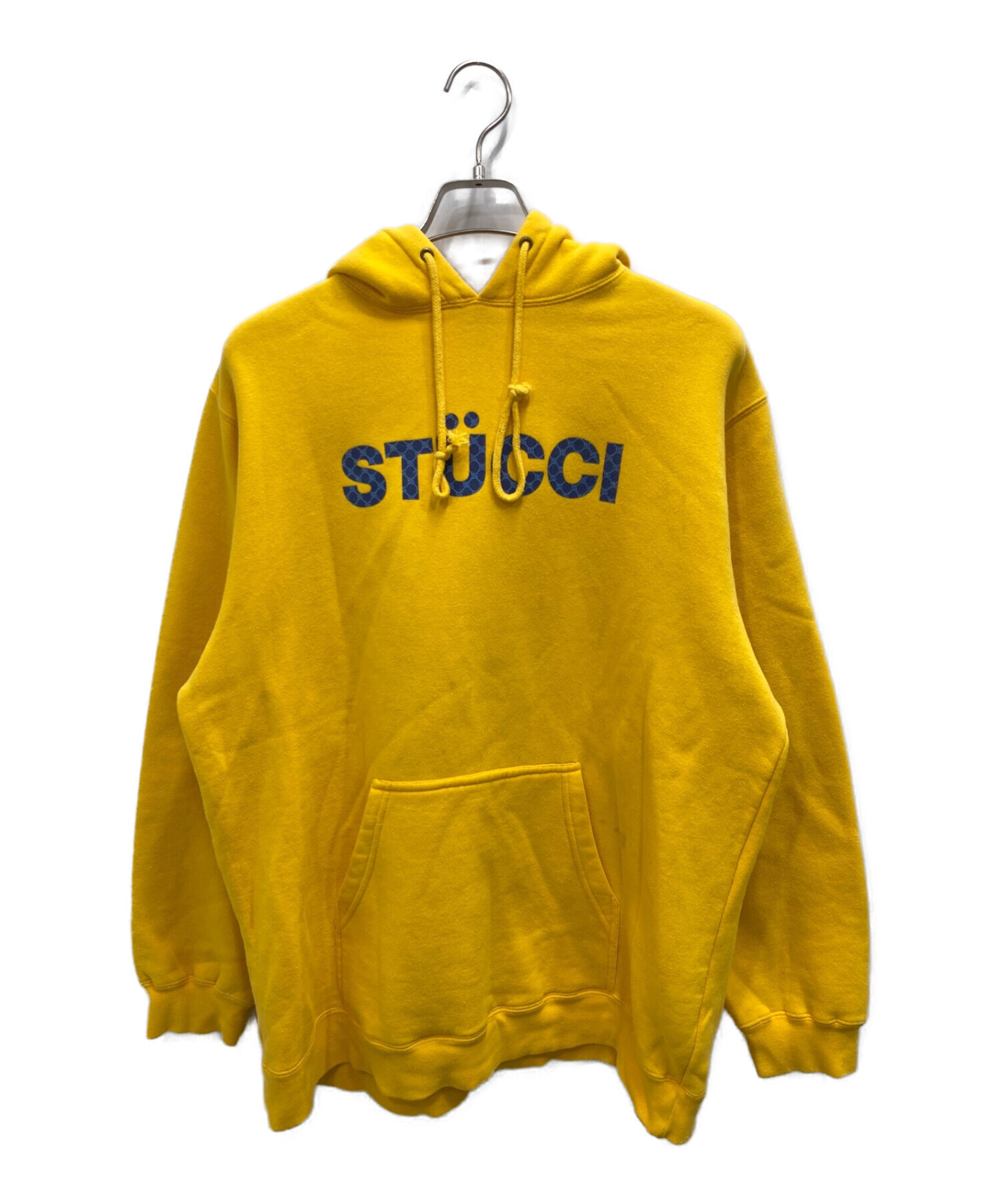 stussy (ステューシー) オールドプルオーバーパーカー イエロー サイズ:S