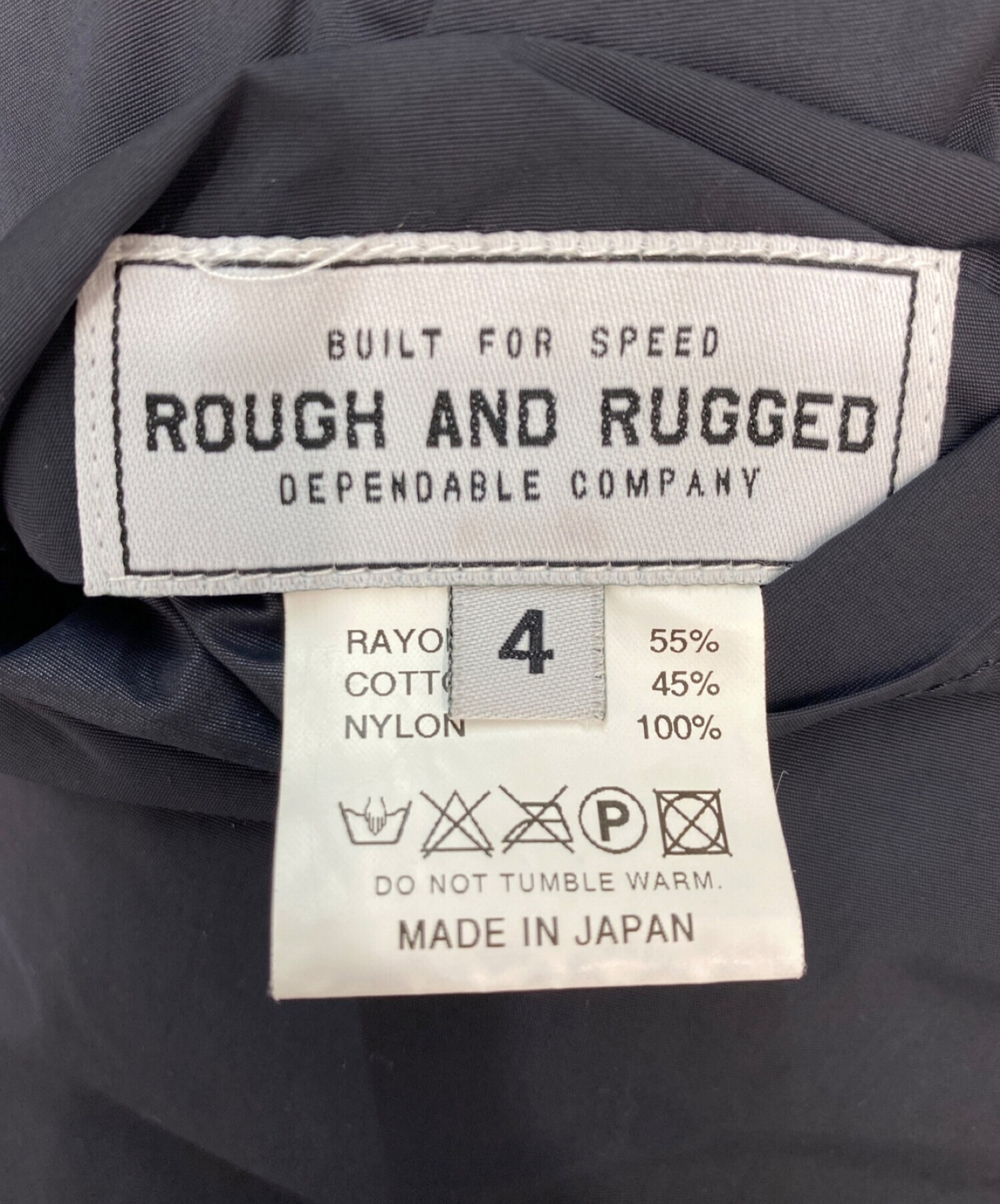 ROUGH AND RUGGED (ラフアンドラゲッド) リバーシブルプリントモッズコート ブラック サイズ:L