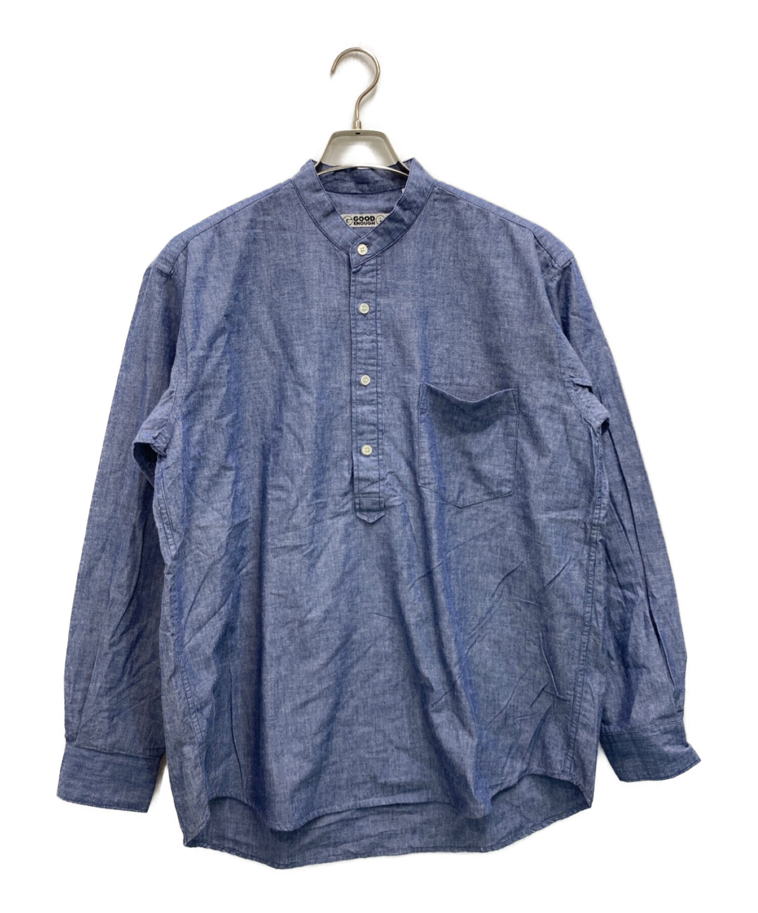 GOOD ENOUGH (グッドイナフ) 90's シャンブレーシャツ ブルー サイズ:M