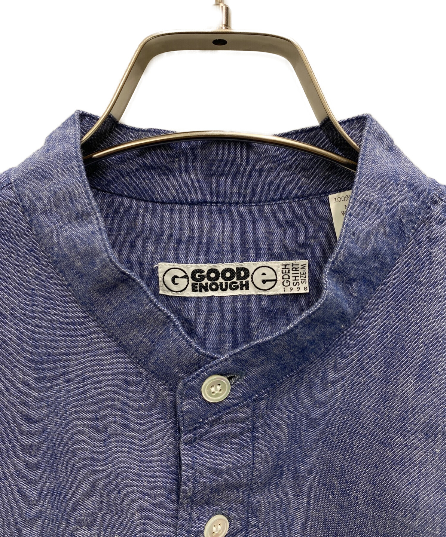 GOOD ENOUGH (グッドイナフ) 90's シャンブレーシャツ ブルー サイズ:M
