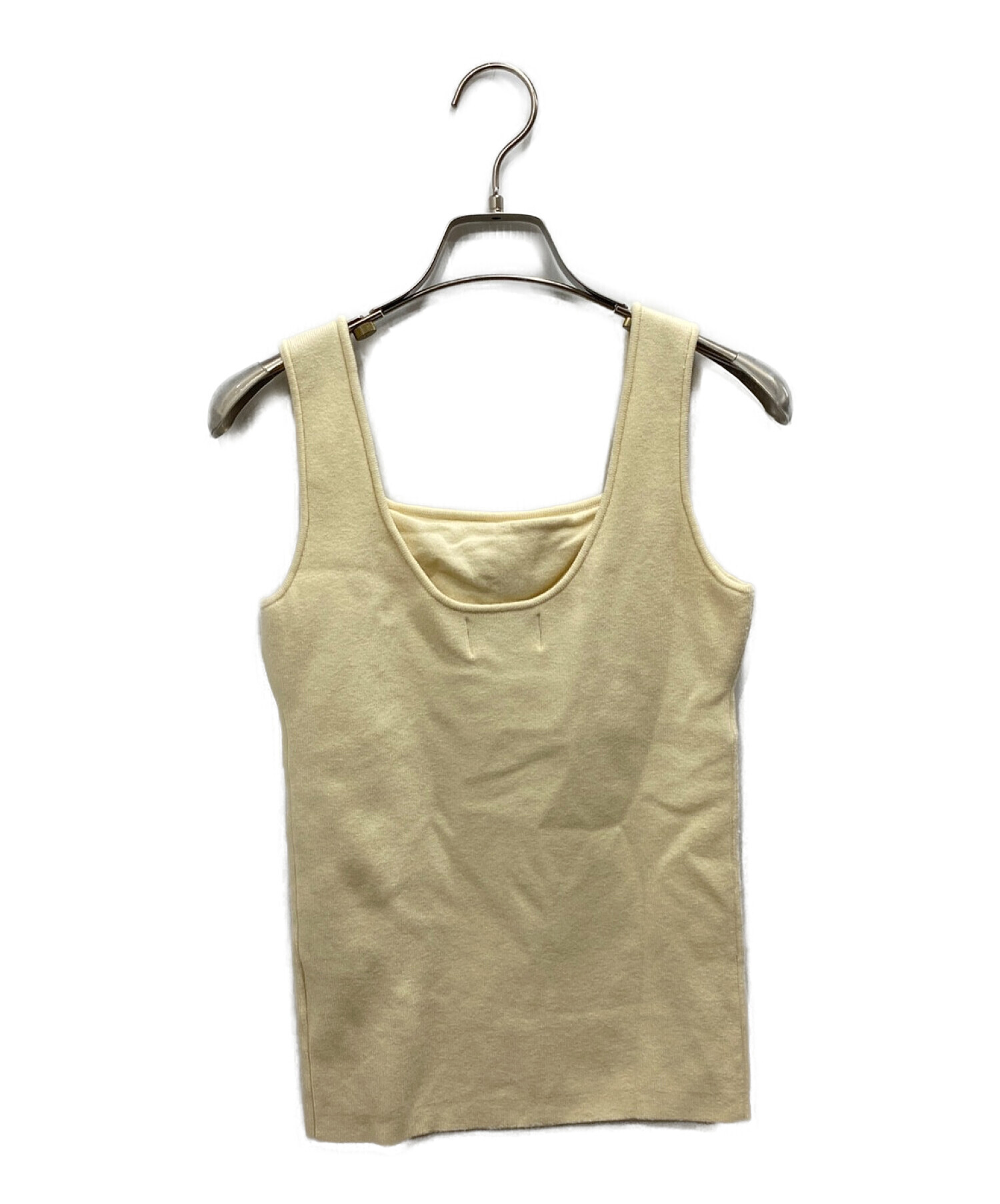 CLANE (クラネ) SQUARE TANK KNIT TOPS アイボリー サイズ:1