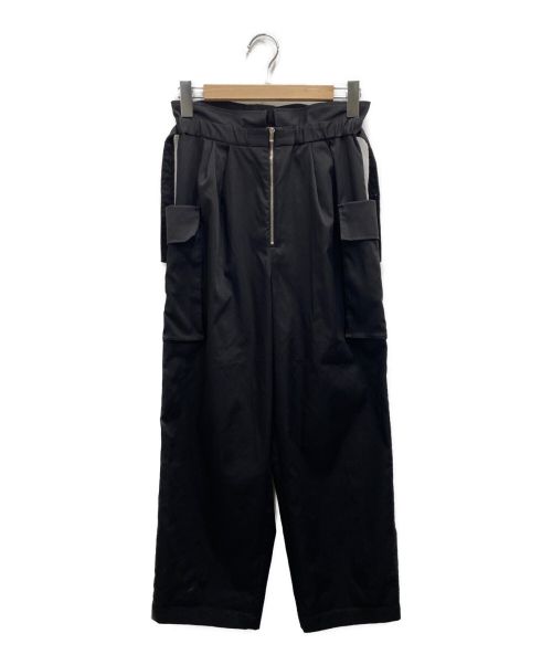 中古・古着通販】IIROT (イロット) HIGH RISE BAND PANTS ブラック