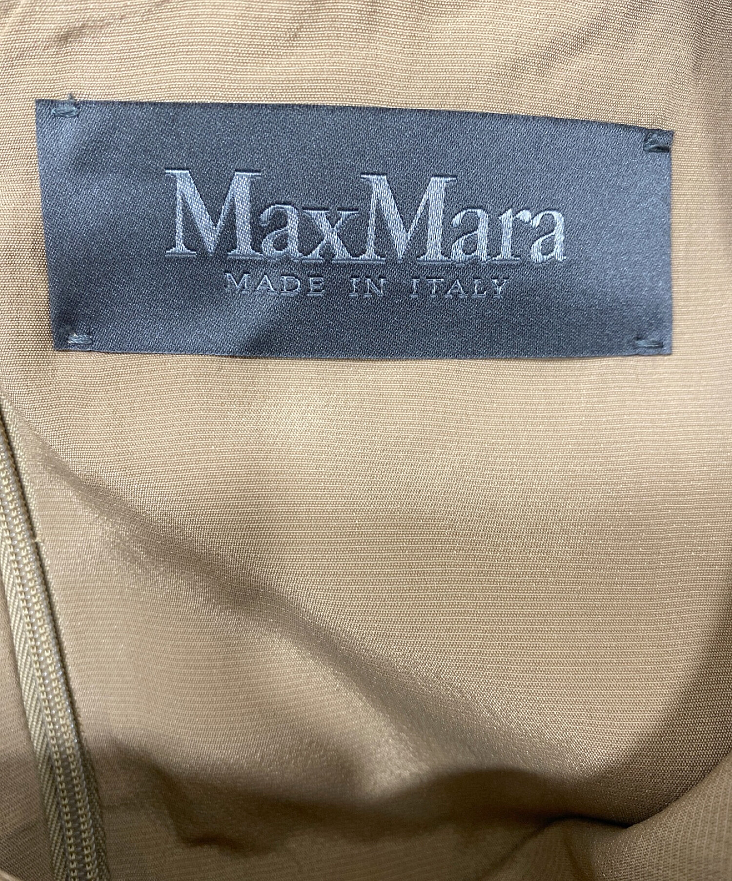 MaxMara (マックスマーラ) ノースリーブワンピース ベージュ サイズ:36