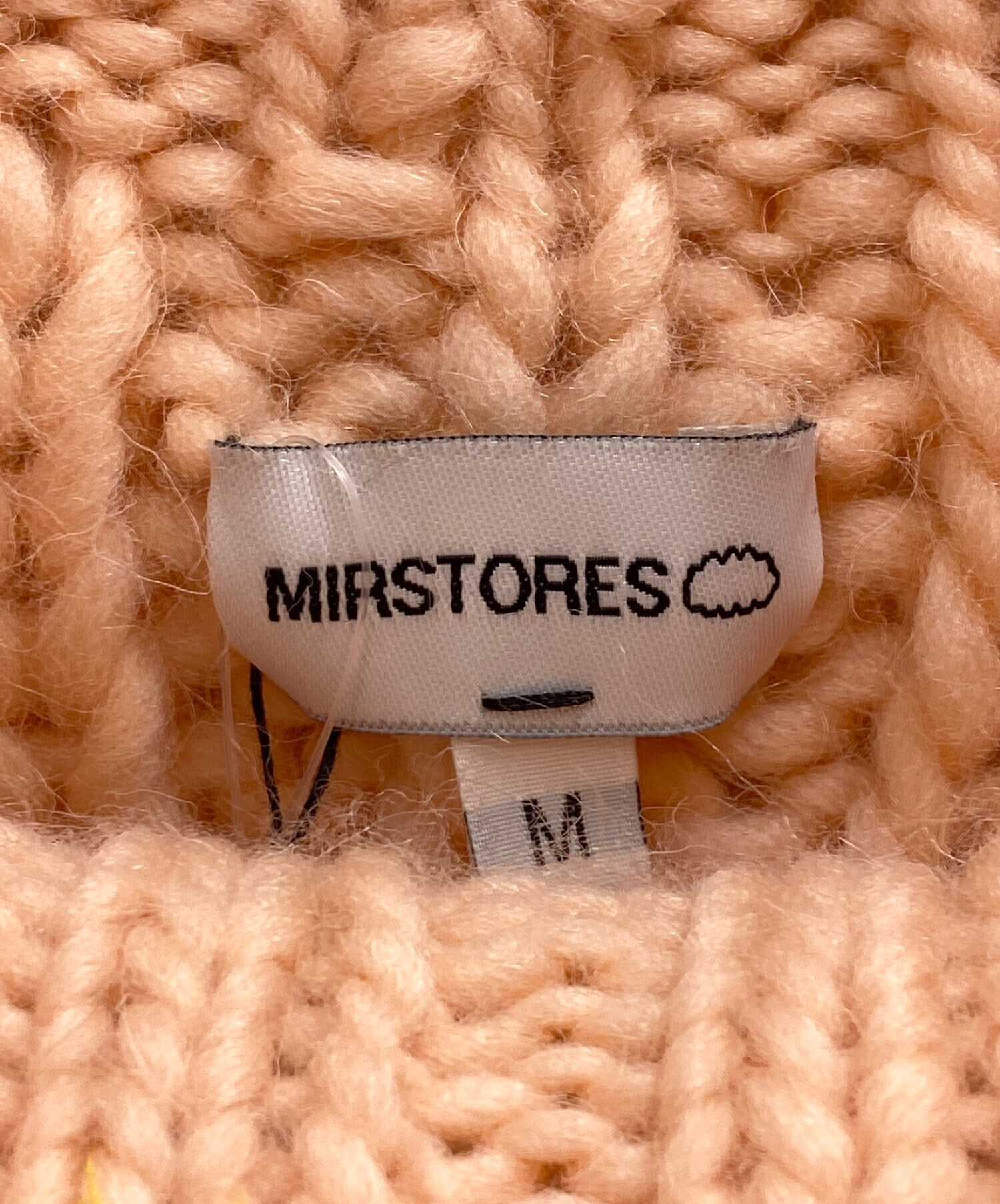 MIRSTORES (ミアストアズ) ケーブル ニットプルオーバー ピンク サイズ:S