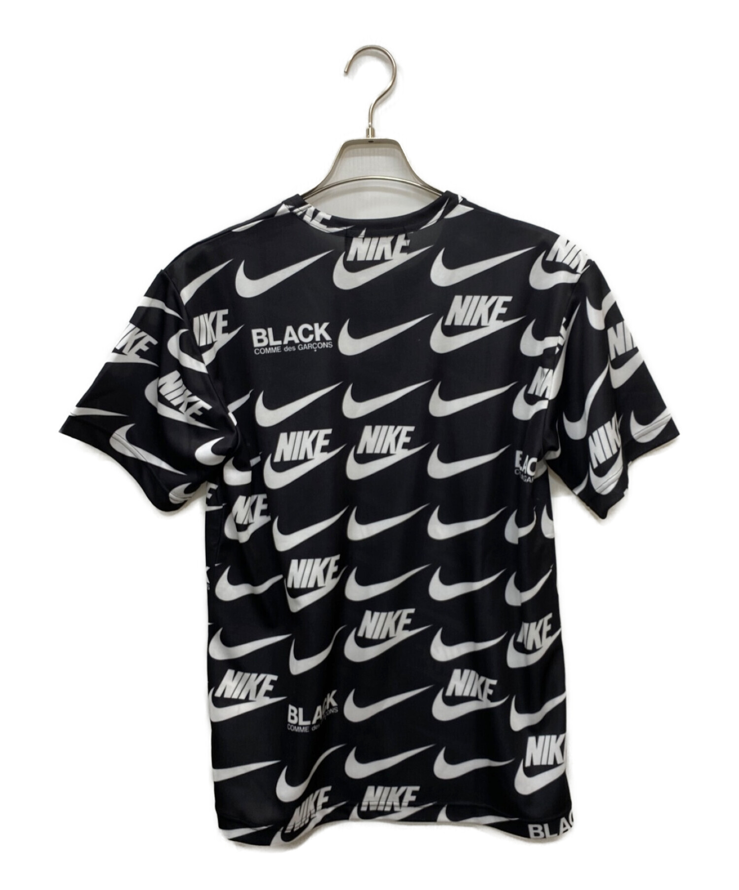 BLACK COMME des GARCONS×NIKE (ブラックコムデギャルソン×ナイキ) コラボTシャツ ブラック サイズ:L