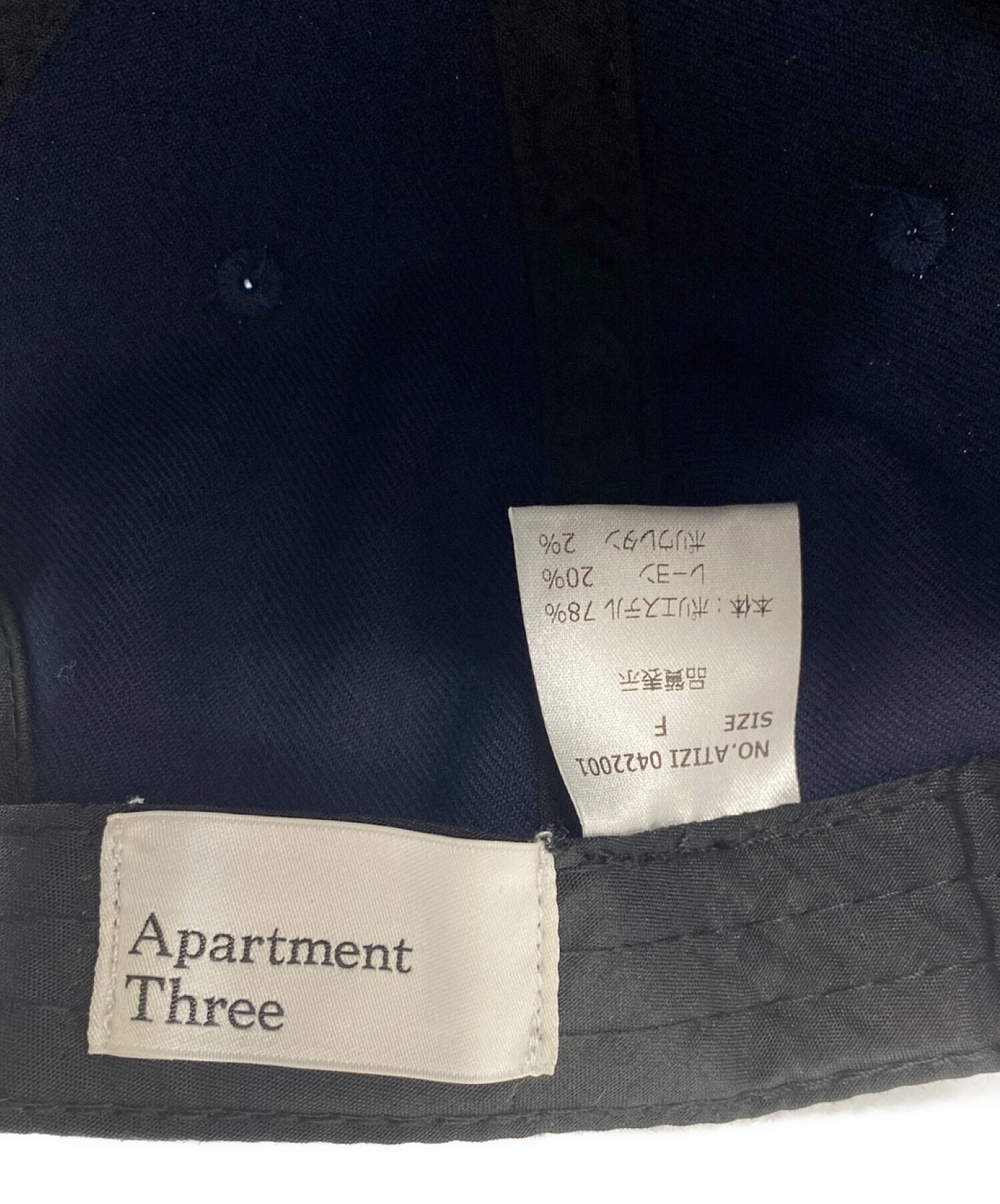 中古・古着通販】Apartment Three (アパートメントスリー) キャップ