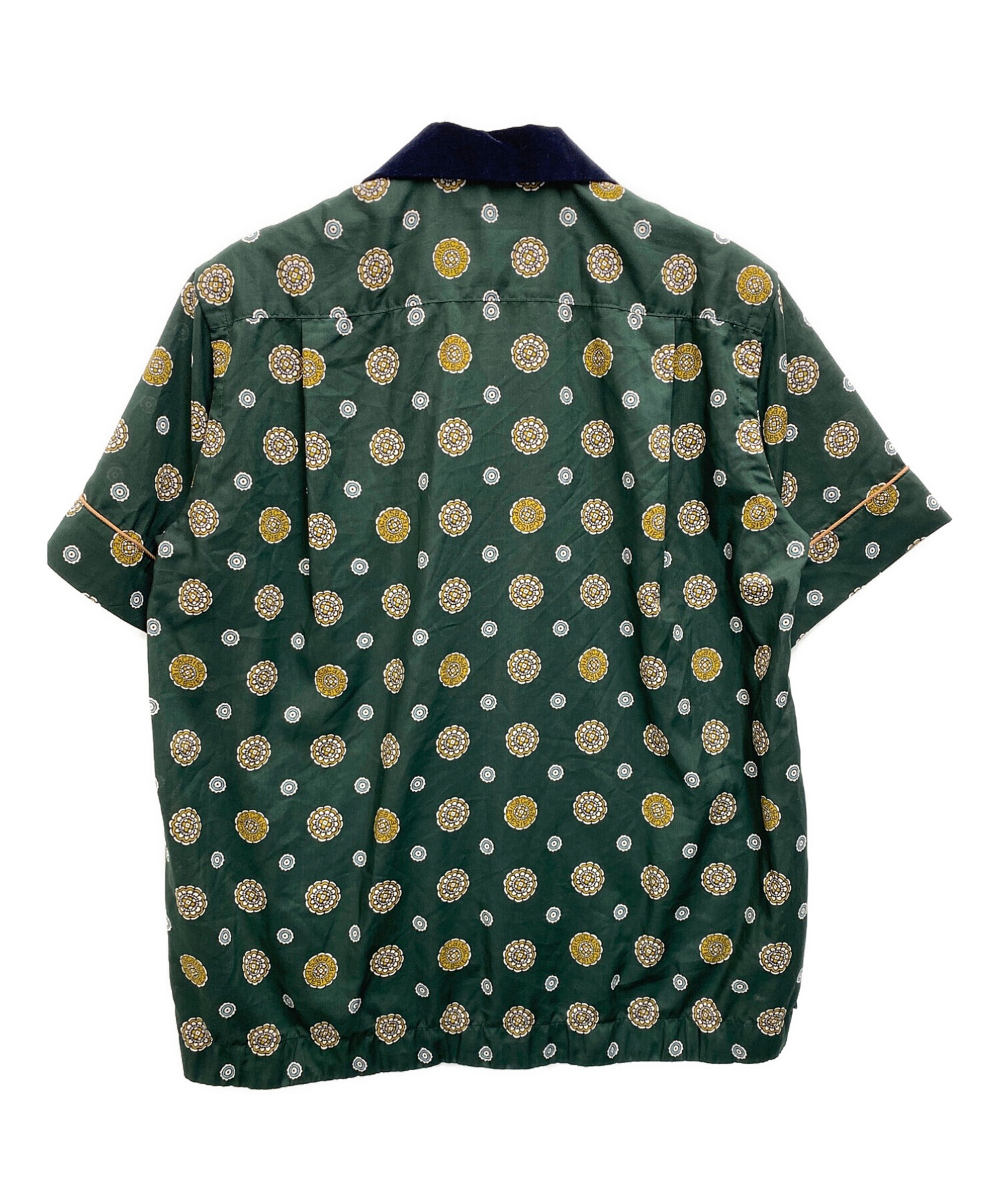 中古・古着通販】sacai (サカイ) Komon Print Shirt グリーン サイズ ...
