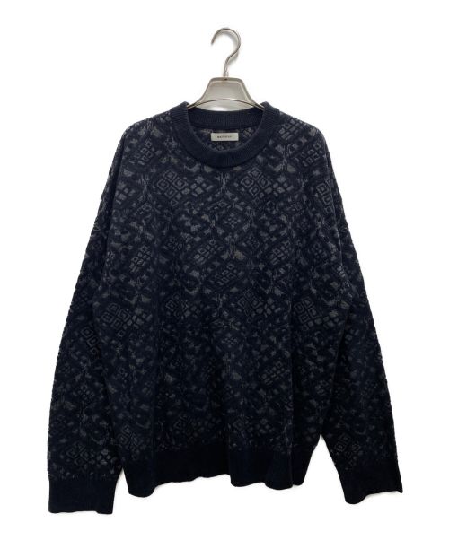 【中古・古着通販】MATSUFUJI (マツフジ) Jacquard Crewneck Knit