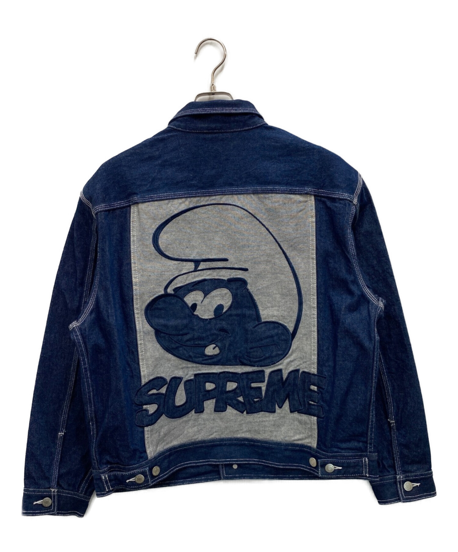 Gジャン/デニムジャケットSサイズ supreme Smurfs Denim Trucker Jacket